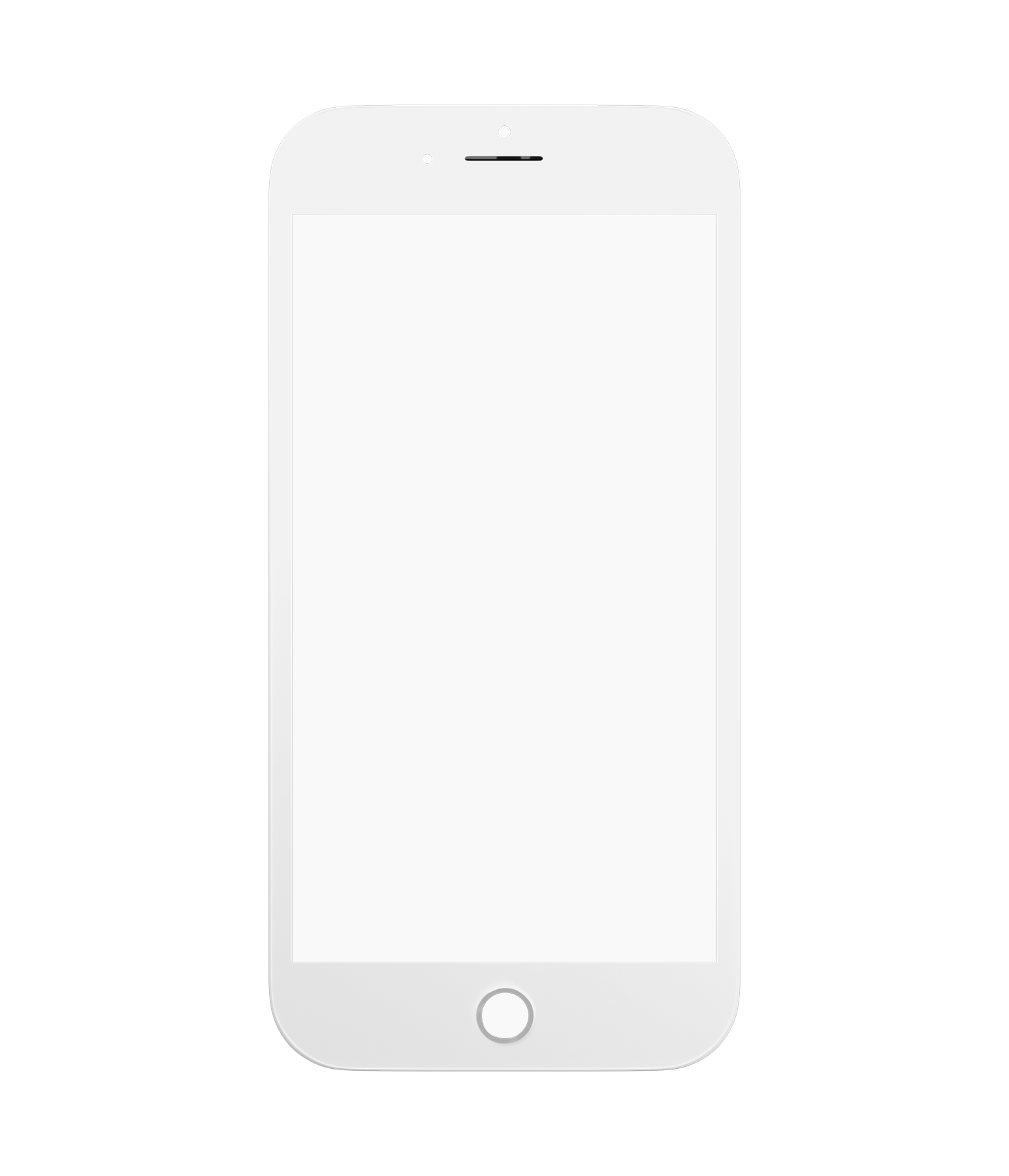 For iPhone 8 Plus Front Glass Replacement / Digitizer Touch With Glass + OCA Pre-Installed + Frame (White)