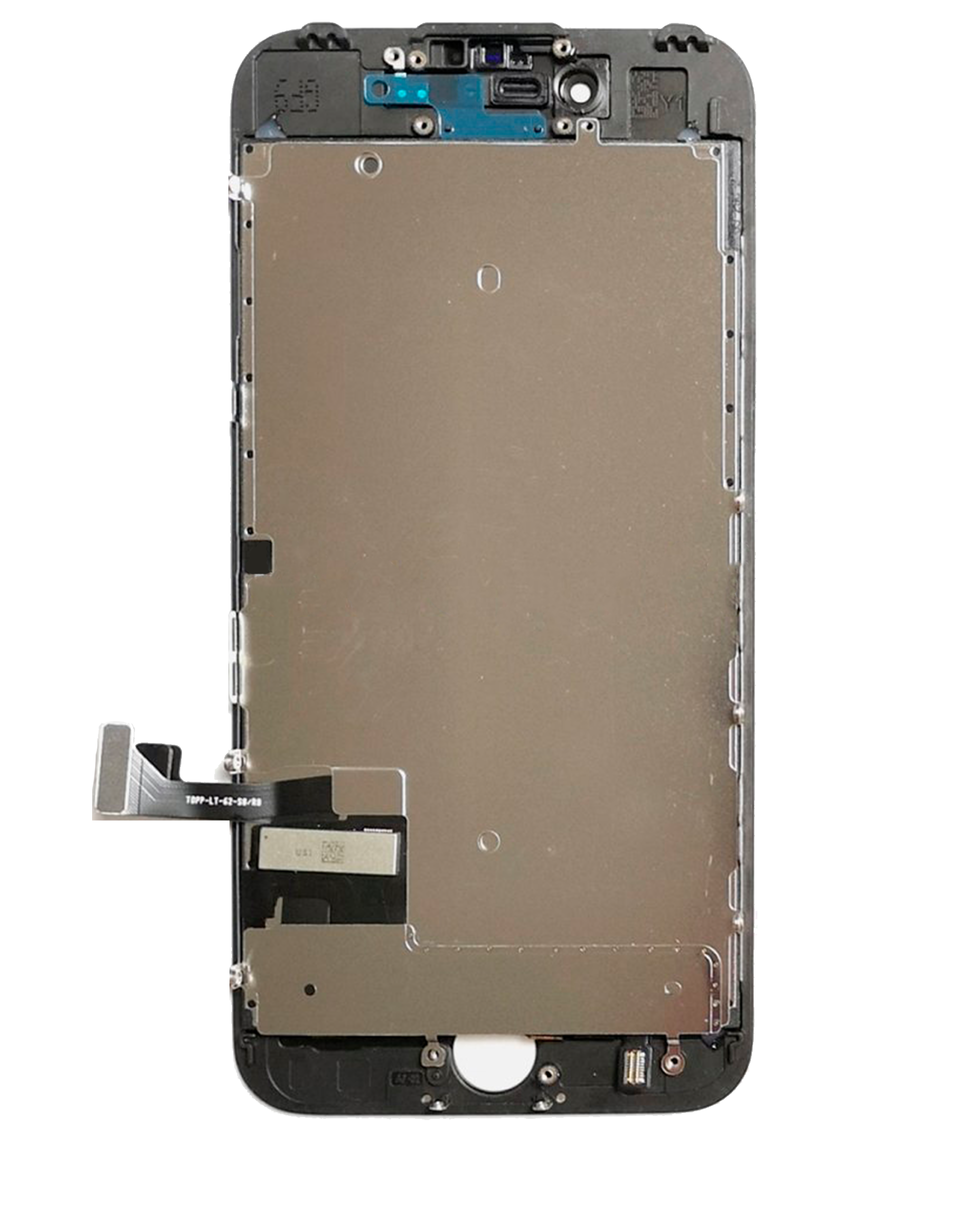 For iPhone 7 LCD Screen With Steel Plate Replacement (Aftermarket) (Black)