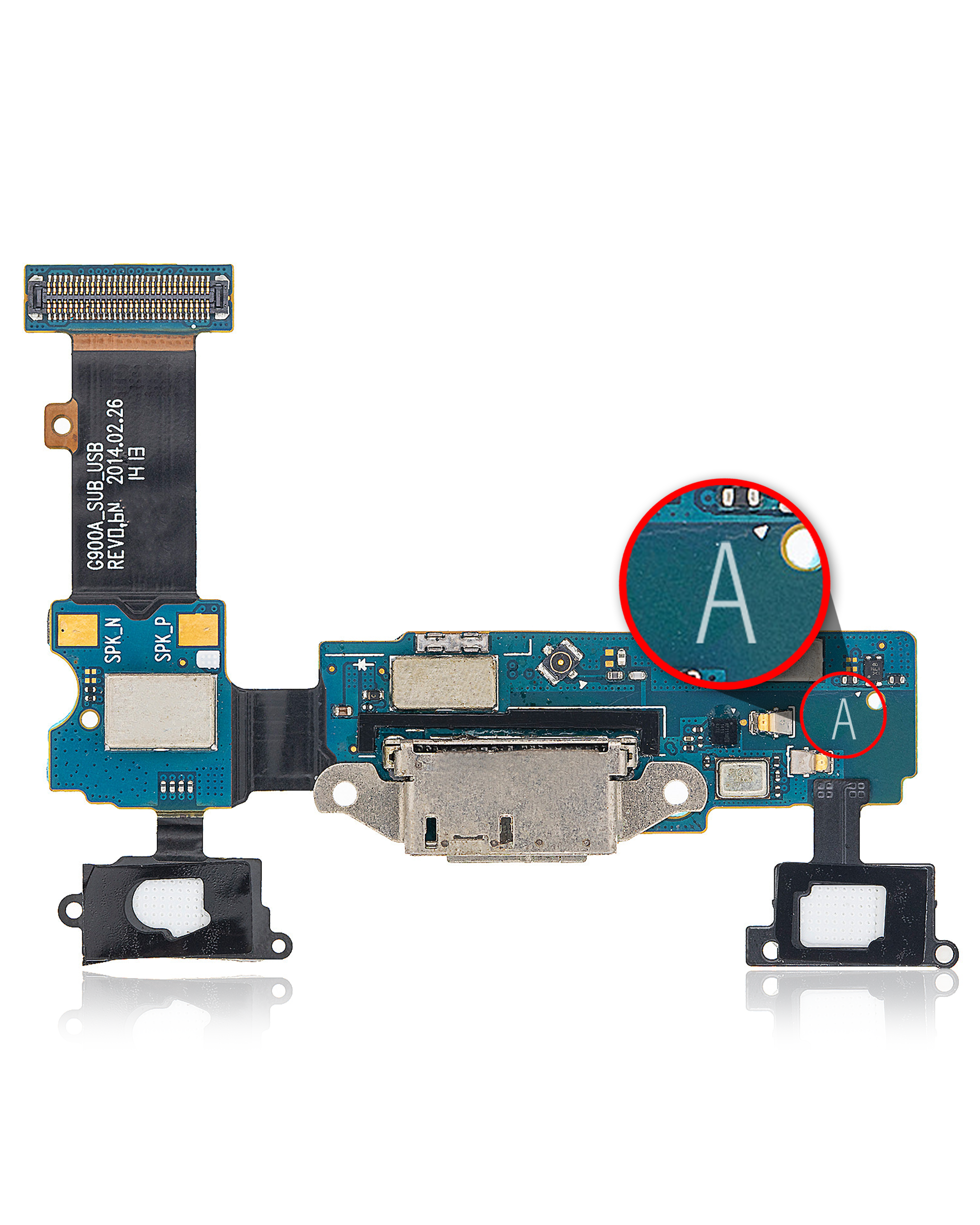 For Samsung Galaxy S5 Charging Port Flex Cable Replacement (G900A / ATT)