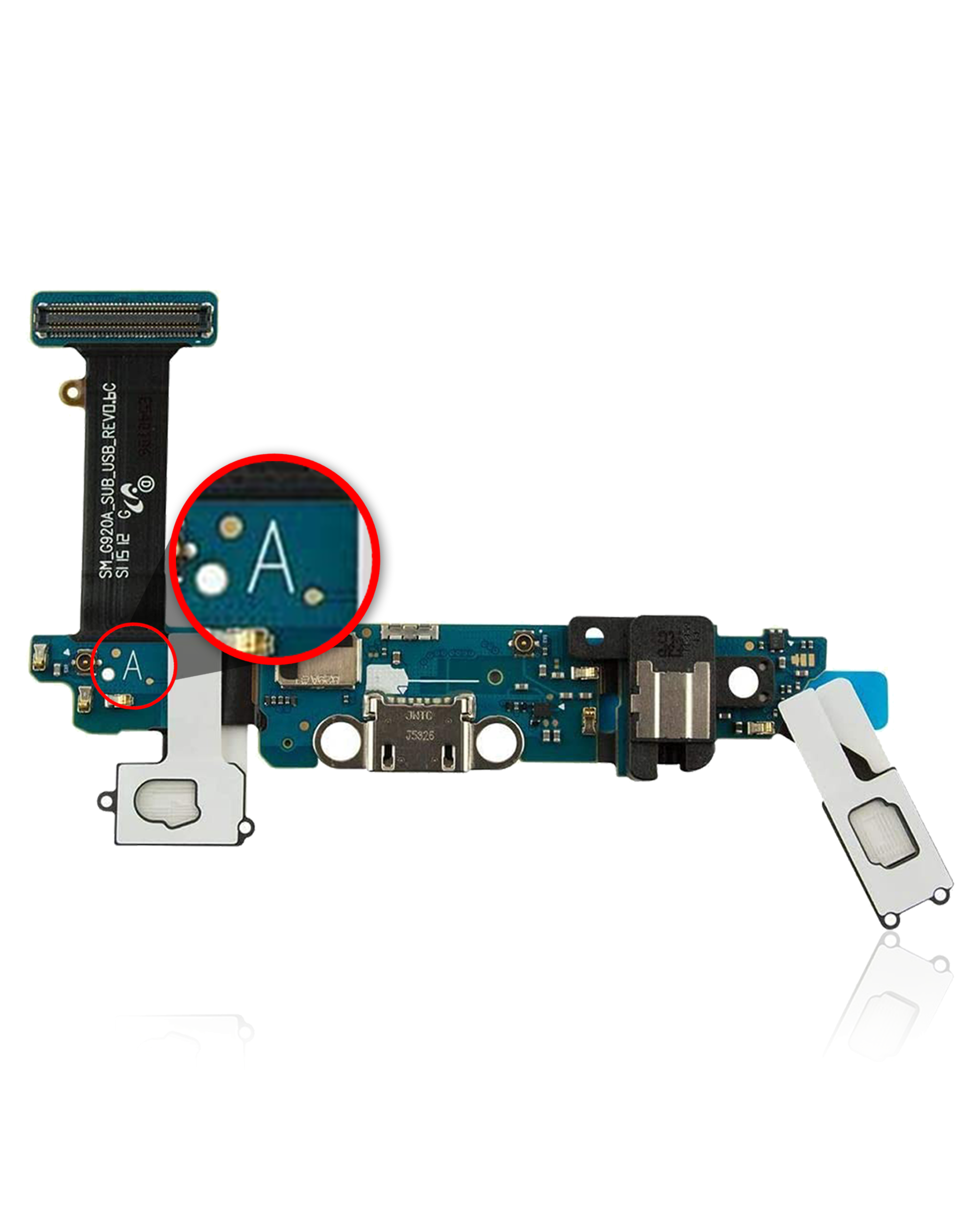 For Samsung Galaxy S6 Charging Port Flex Cable Replacement (G920A / G920W8 / AT&T / Bell Canada)