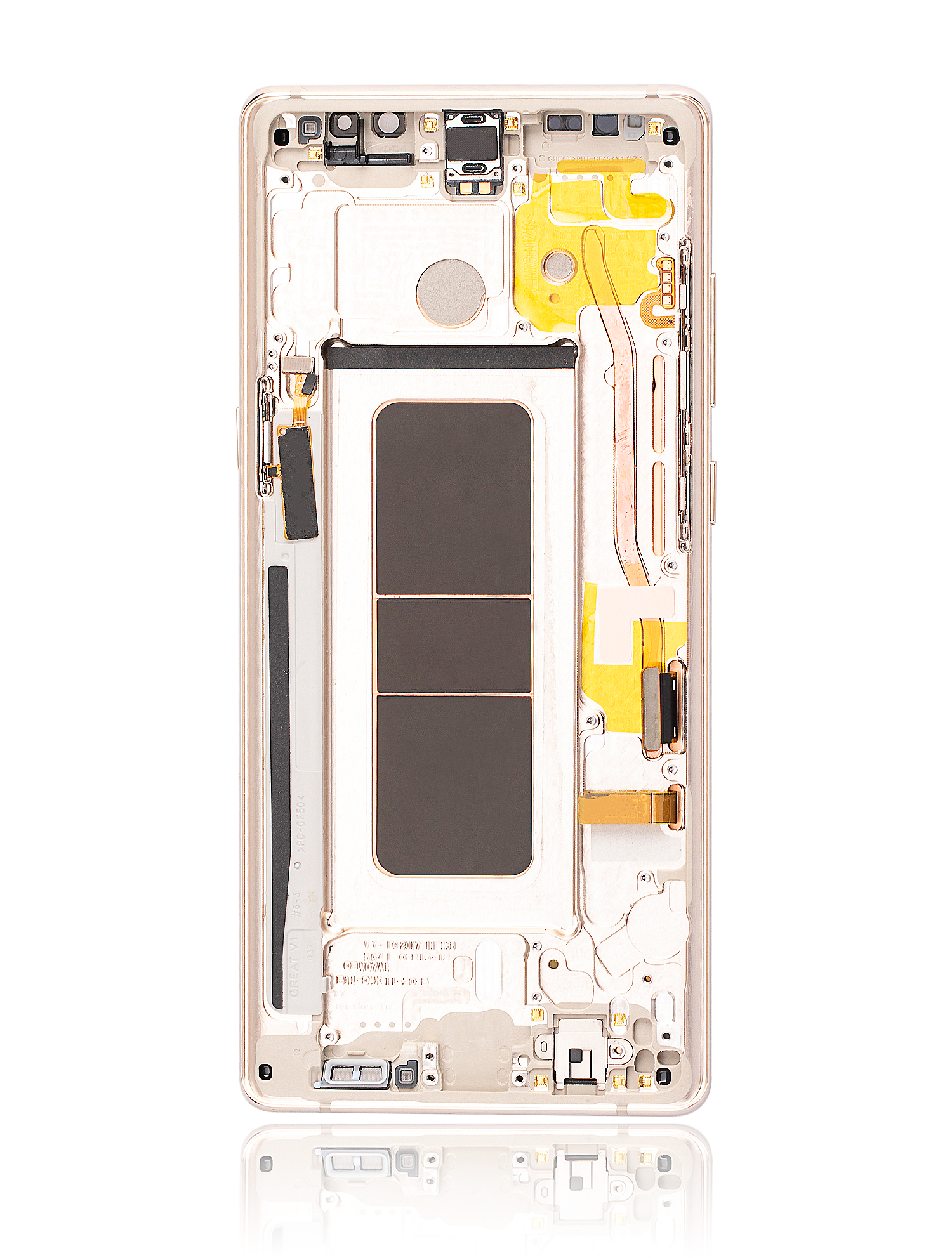 For Samsung Galaxy Note 8 OLED Screen Replacement With Frame (Oled Pro) (Gold)