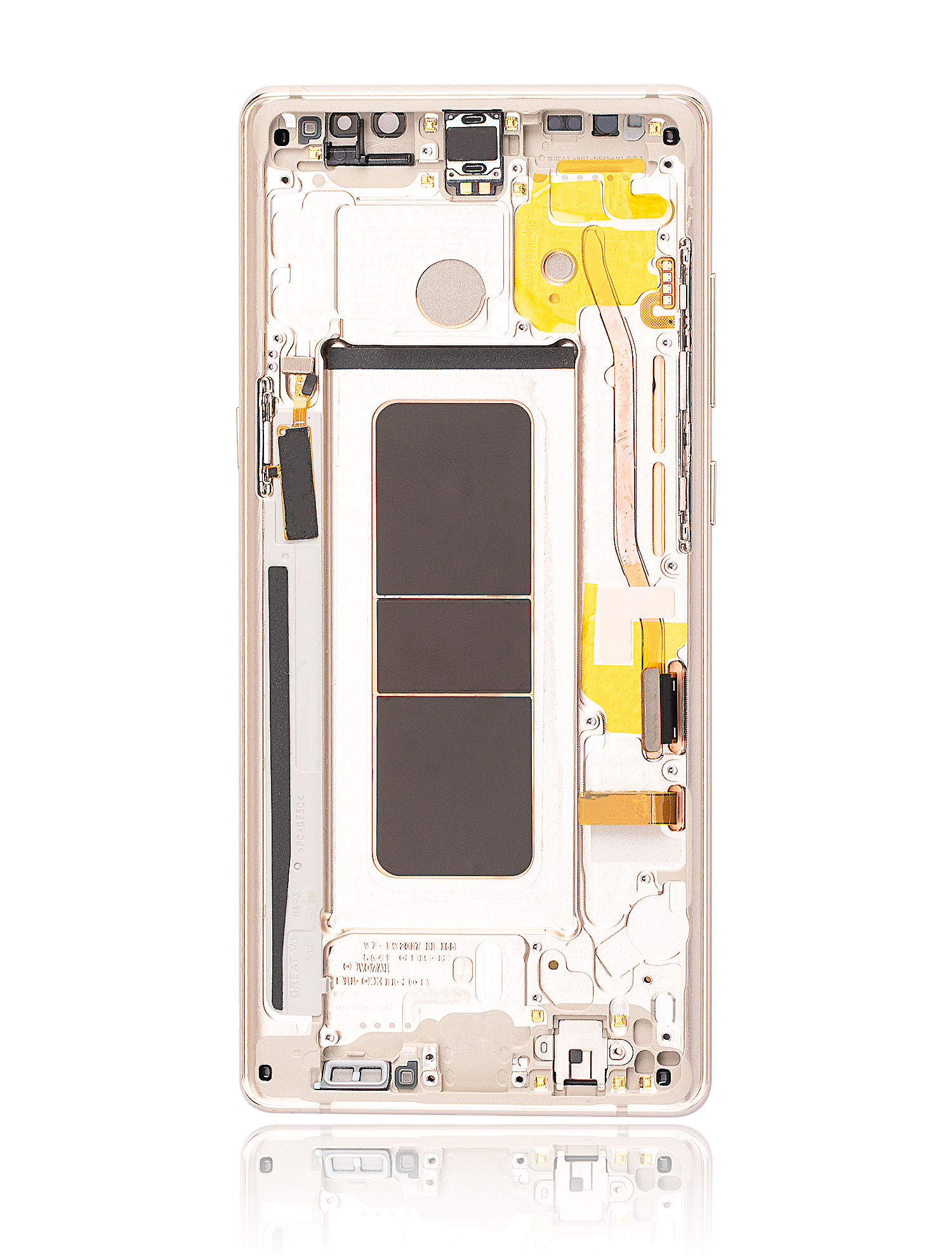 For Samsung Galaxy Note 8 OLED Screen Replacement With Frame (Premium) (Gold)