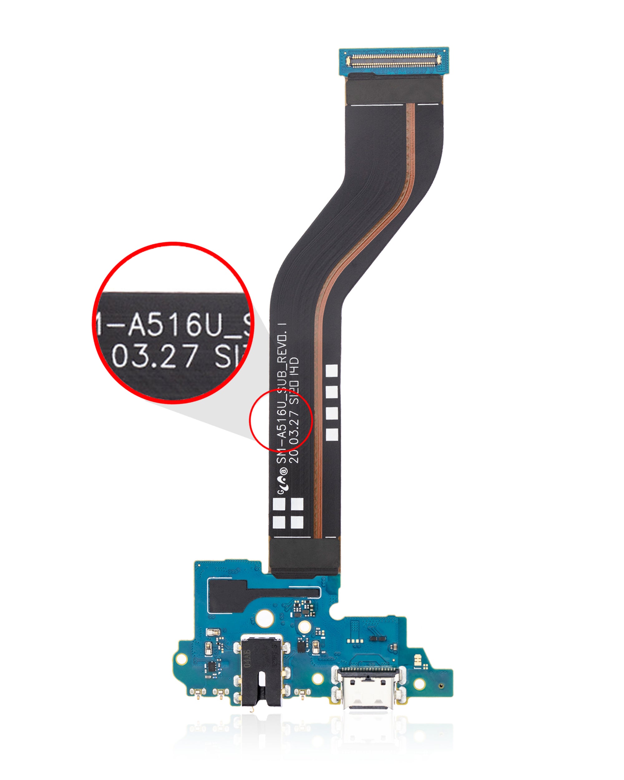 For Samsung Galaxy A51 5G (A516U / 2020) Charging Port Flex Cable With Headphone Jack Replacement (US Version)