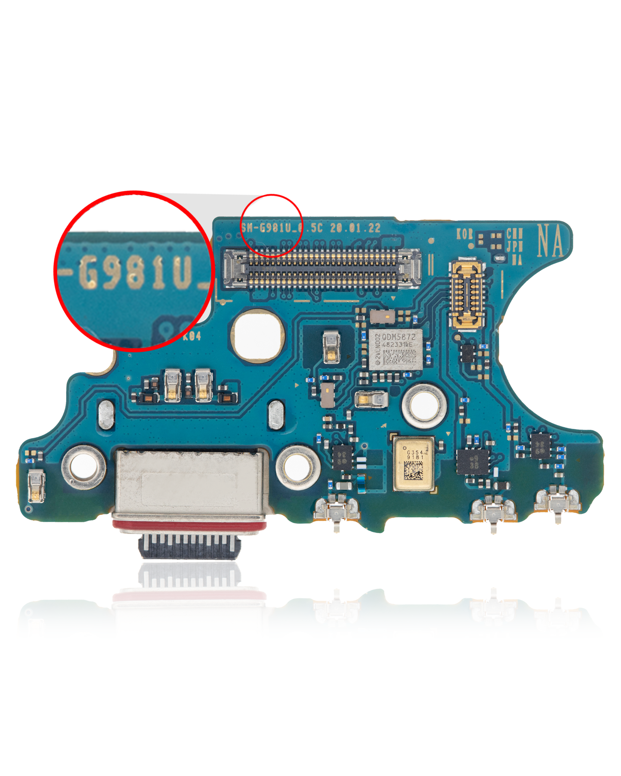 For Samsung Galaxy S20 5G Charging Port With Board Replacement (Us Version)