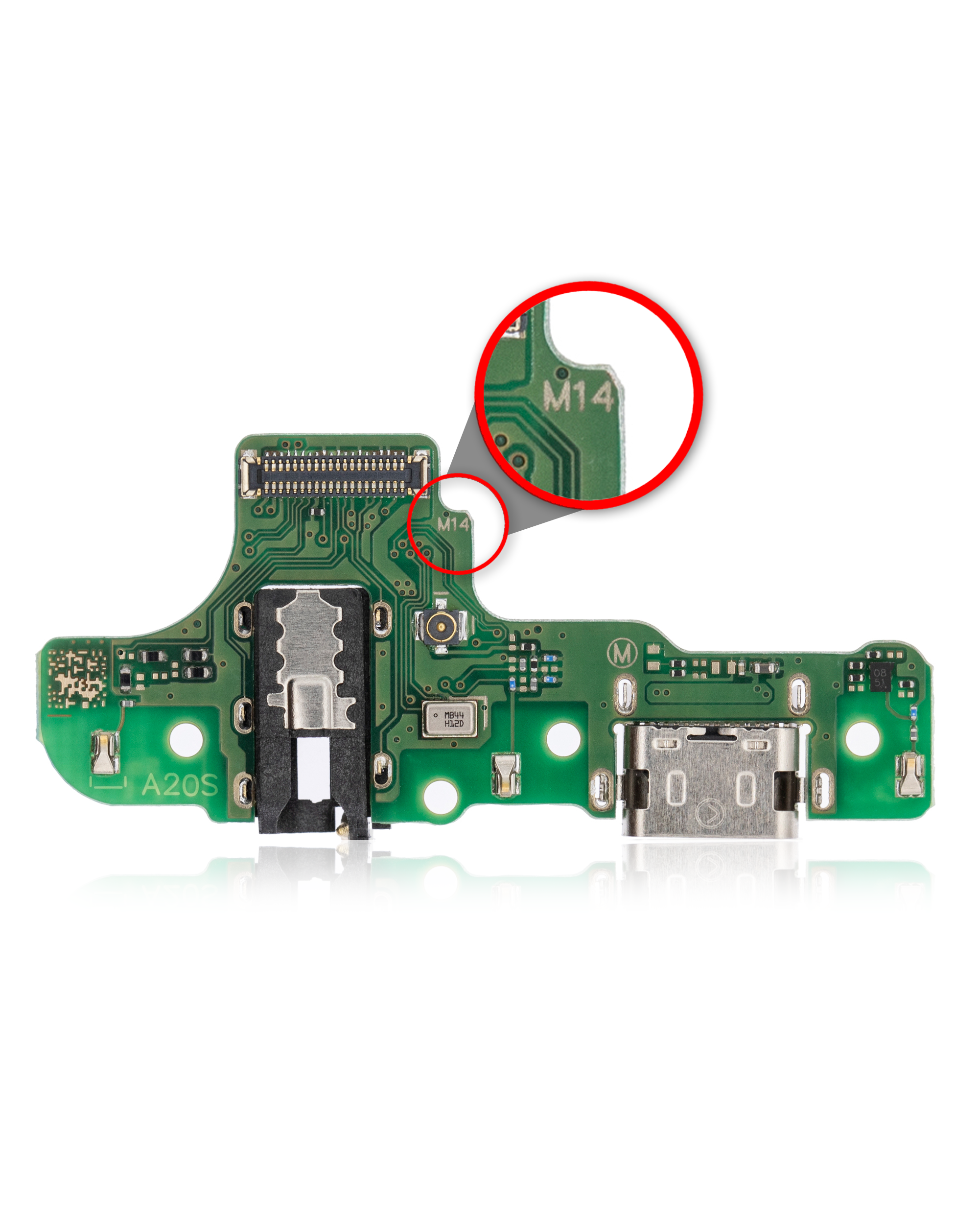 For Samsung Galaxy A20S (A207M / 2019) (Board M14) Charging Port Board With Headphone Jack Replacement