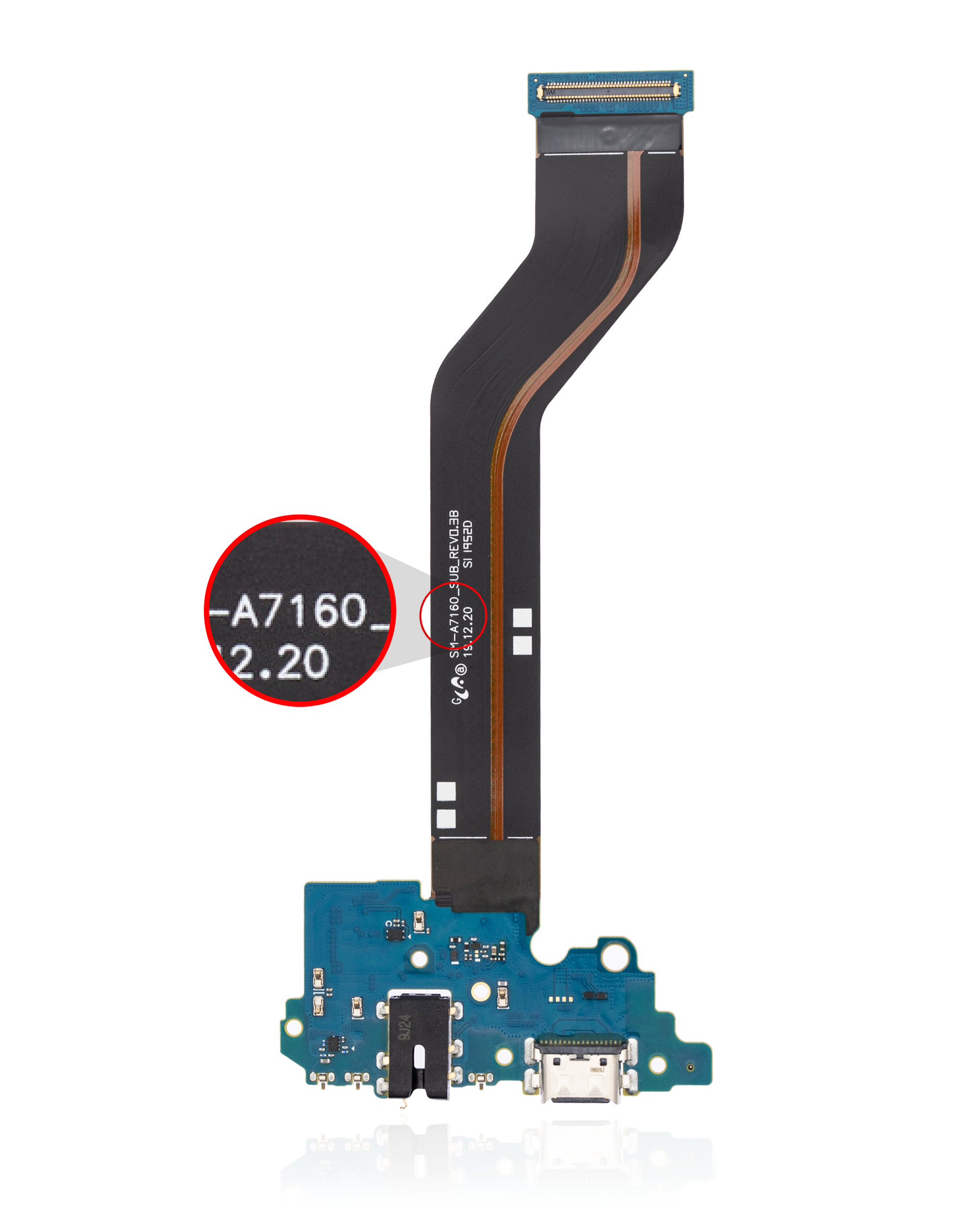 For Samsung Galaxy A71 5G (A716B / 2020) Charging Port Flex Cable With Headphone Jack Replacement (International Version)
