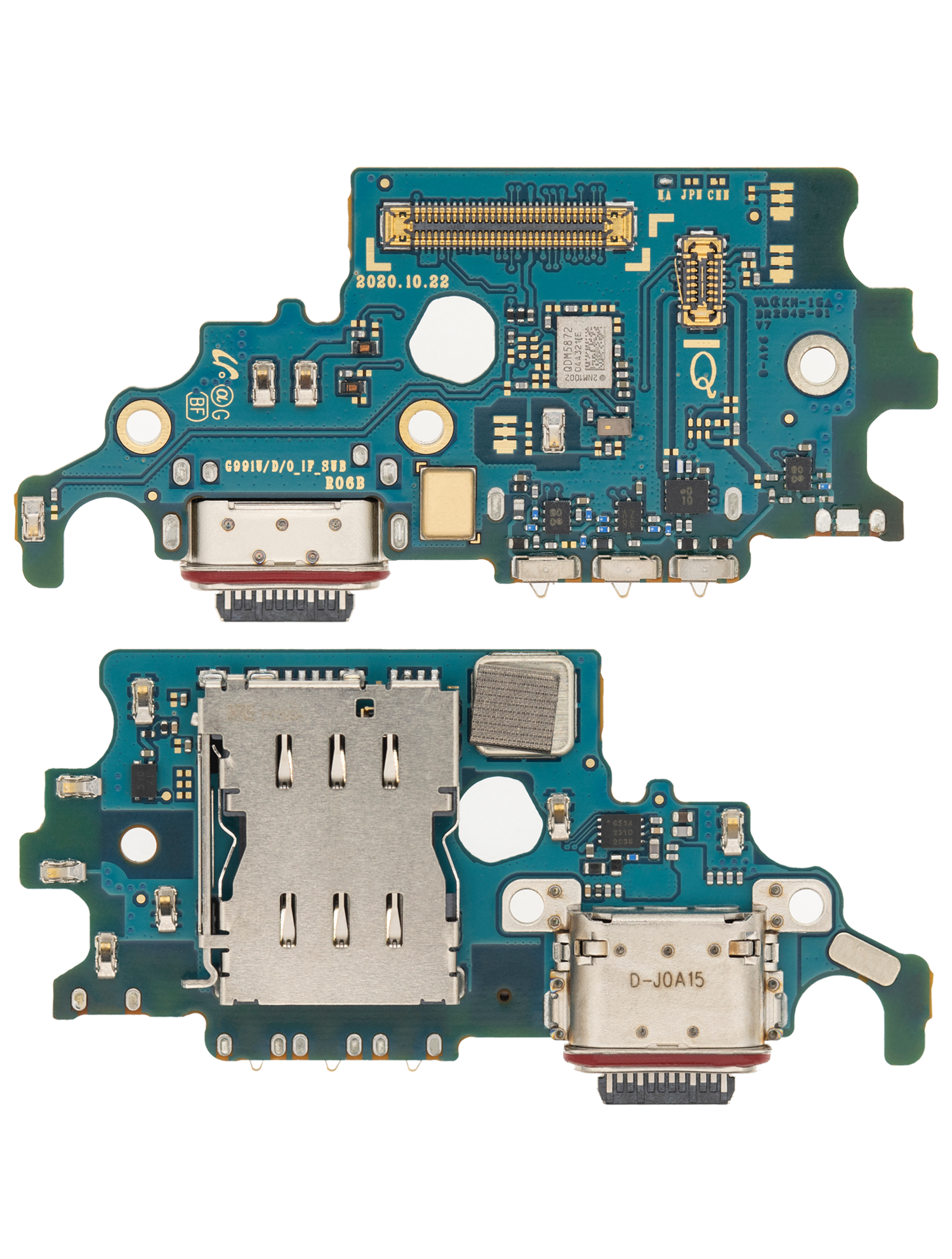 For Samsung Galaxy S21 5G / G991U Charging Port Board with Sim Card Reader (US Version)