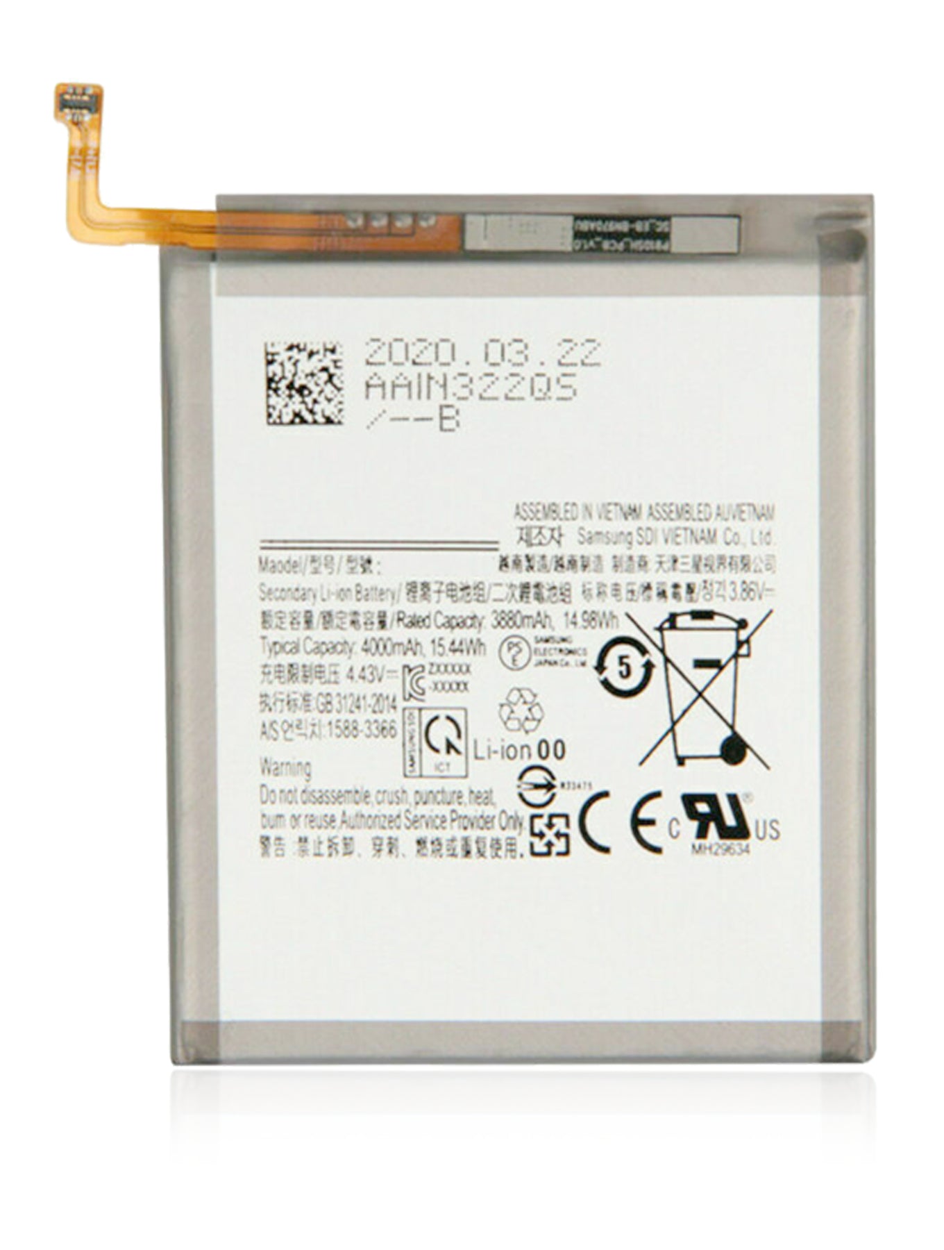 For Samsung Galaxy S20 Plus 5G / 20 FE 5G / A52S 5G / A52 5G / A52 4G Battery Replacement (EB-BG985ABY)