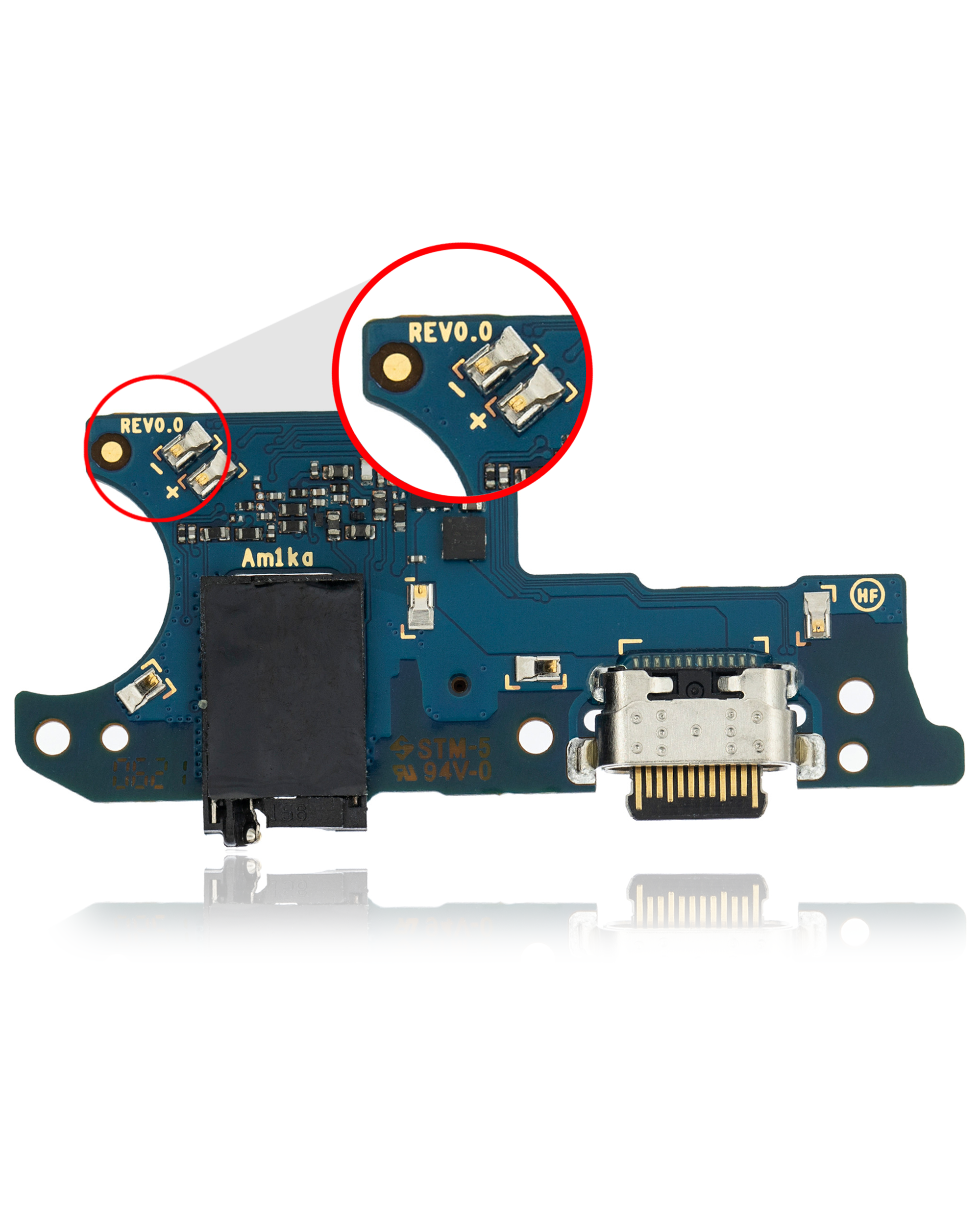 For Samsung Galaxy A02S (A025U/ 2020) Charging Port Board With Headphone Jack Replacement (US Version) (Premium)