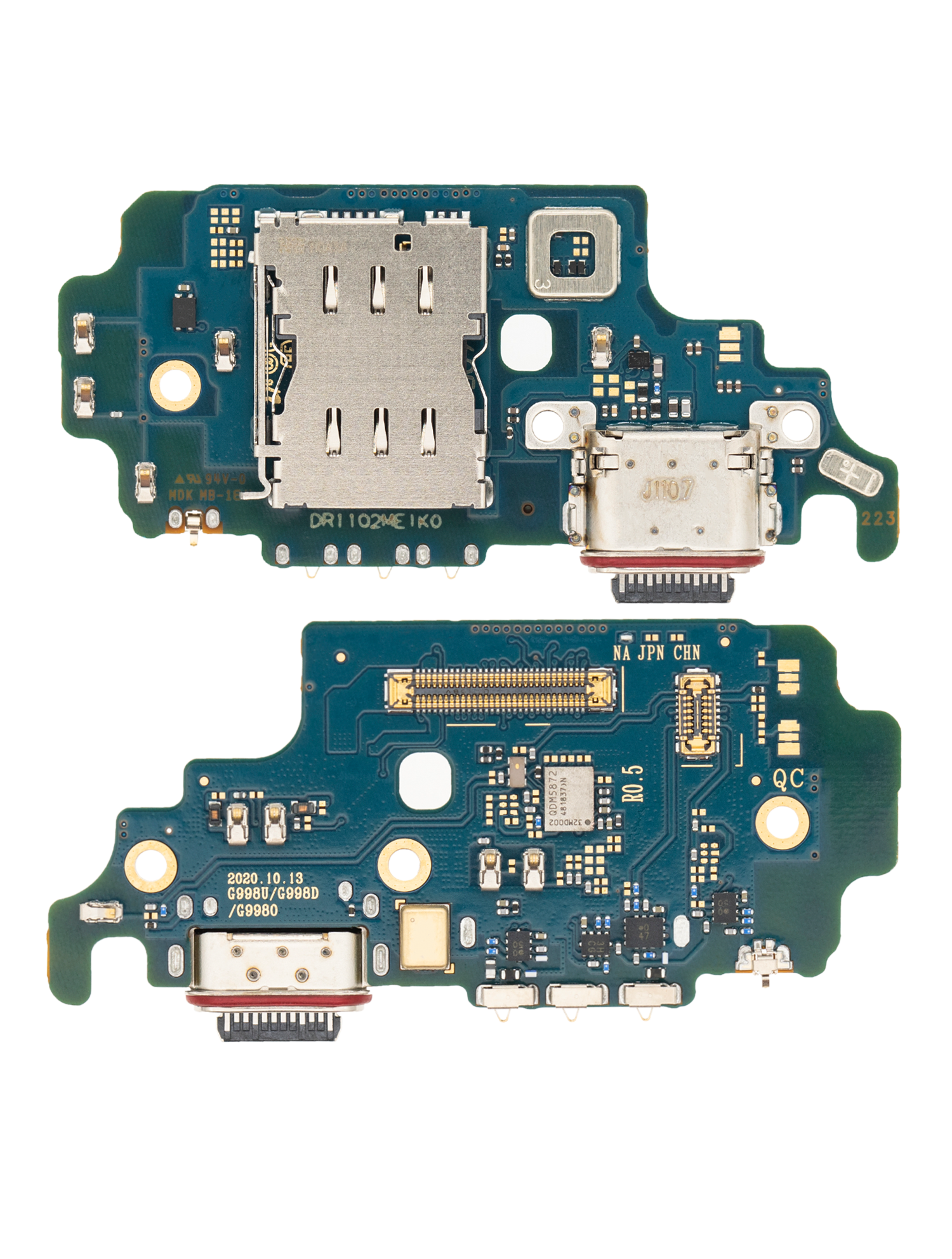 For Samsung Galaxy S21 Ultra 5G (G998U) Charging Port With Sim Card Reader (US Version)