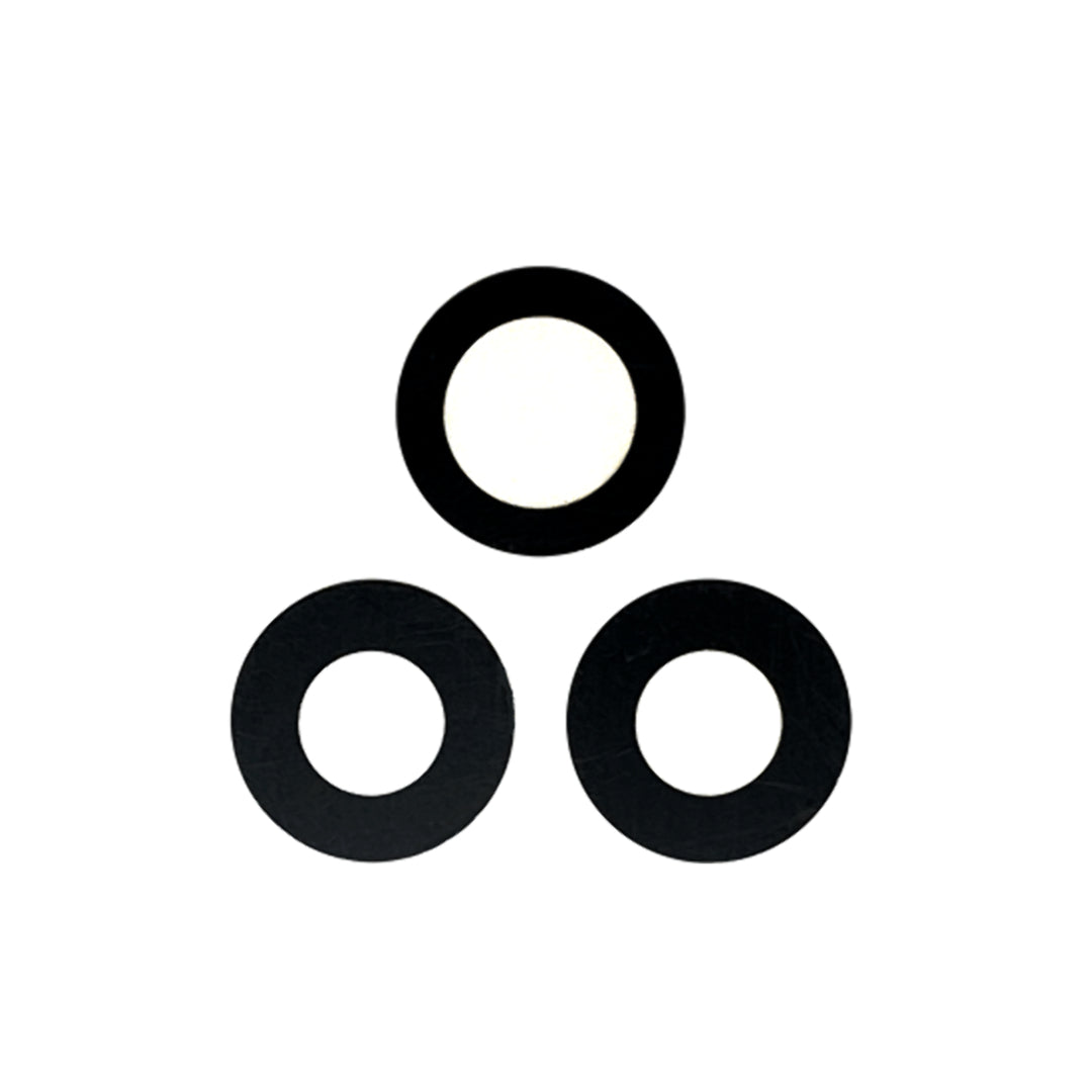 For iPhone 12 Pro Max Rear Back Camera Lens Replacement / Glass Only (Premium) (3 Pcs / Set)