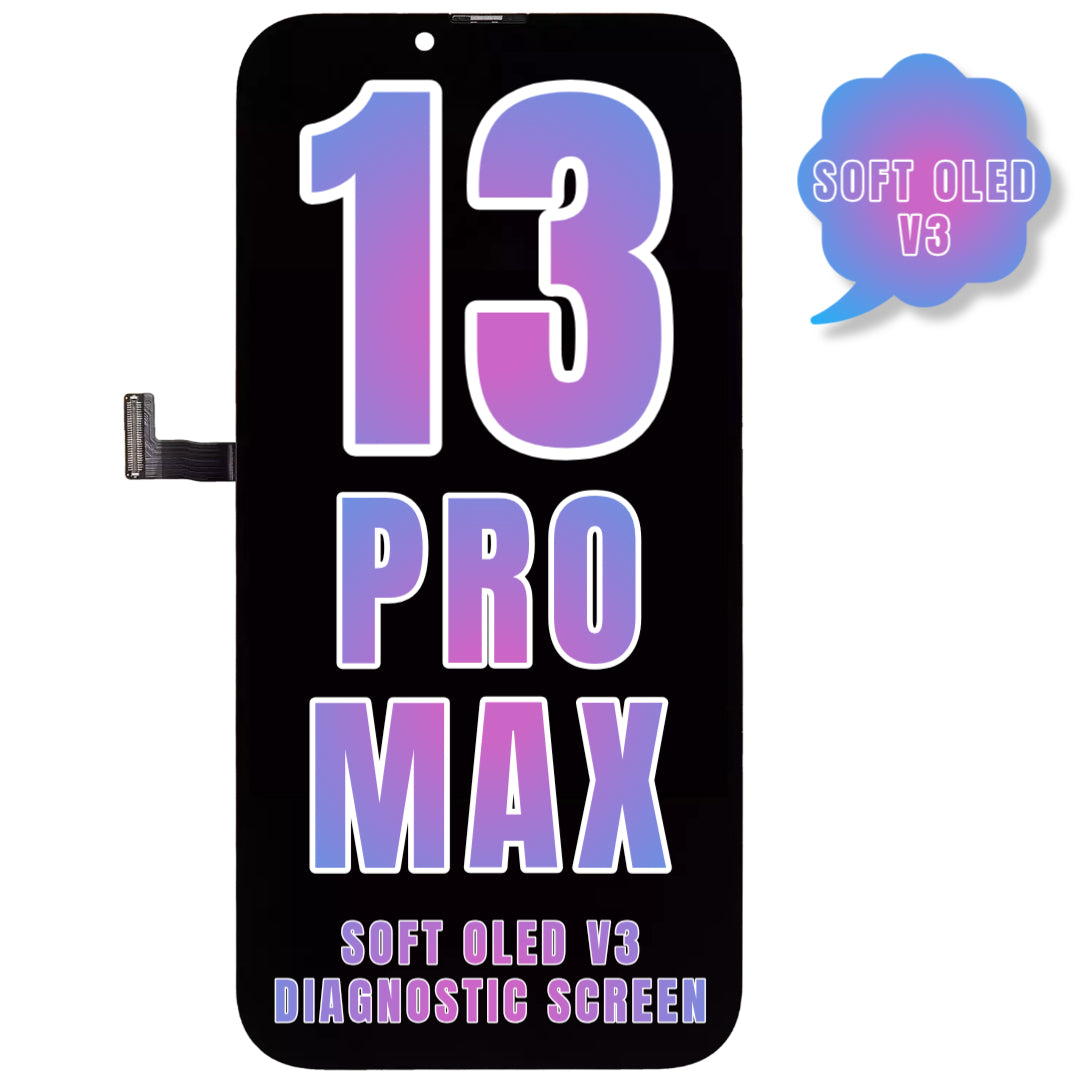 For iPhone 13 Pro Max OLED Screen Replacement / NONE OEM (Support Diagnostic Screen) (Soft Oled V3)