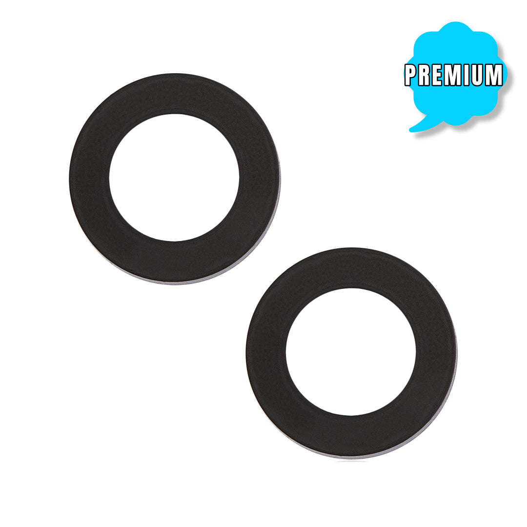 For iPhone 14 / 14 Plus / 15 / 15 Plus Rear Back Camera Lens Replacement / Glass Only (Premium) (2 Pcs / Set)
