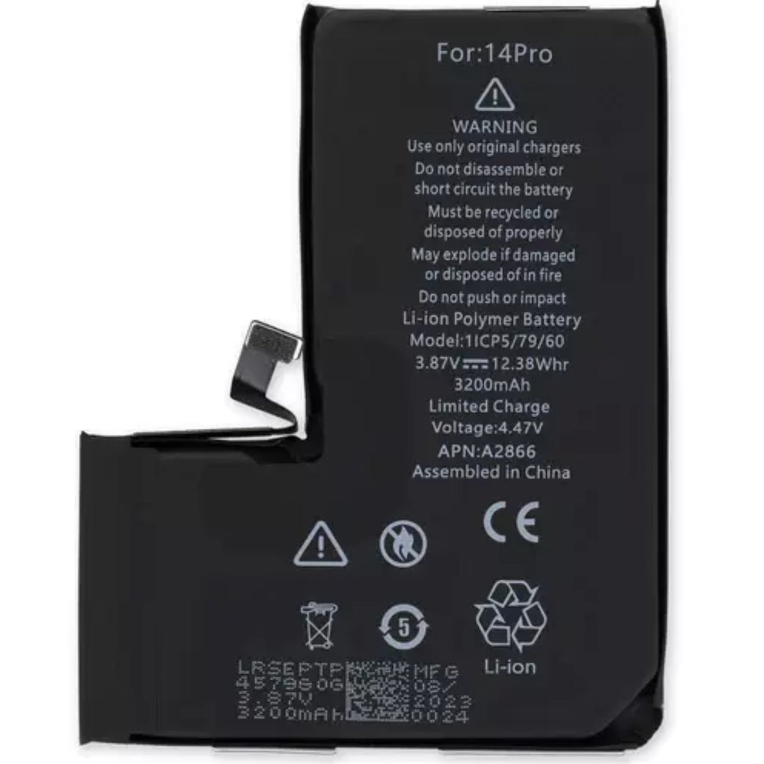 For iPhone 14 Pro Battery Replacement (Standard Capacity)