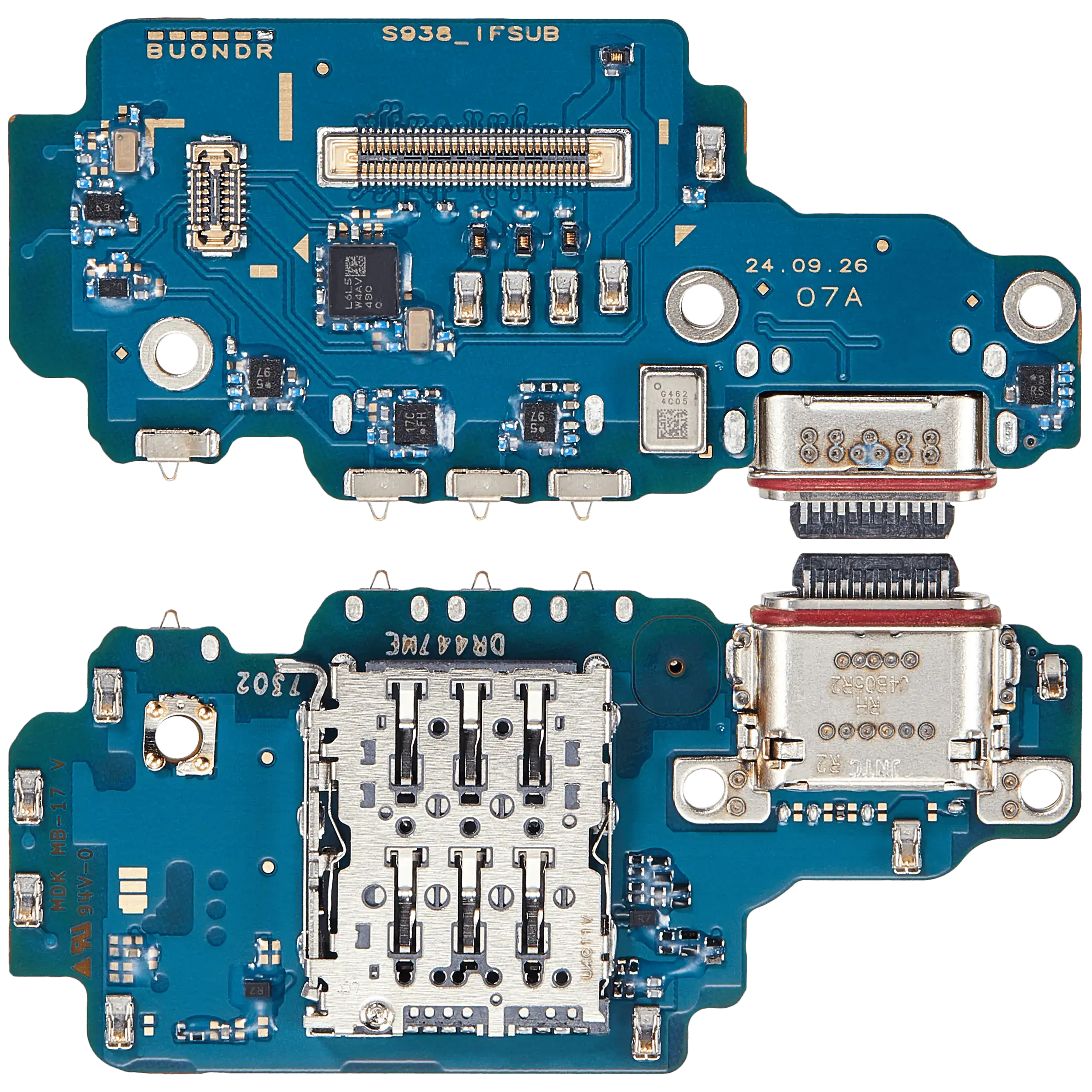 For Samsung Galaxy S25 Ultra 5G (S938R) Charging Port With Sim Card Reader (International Version)