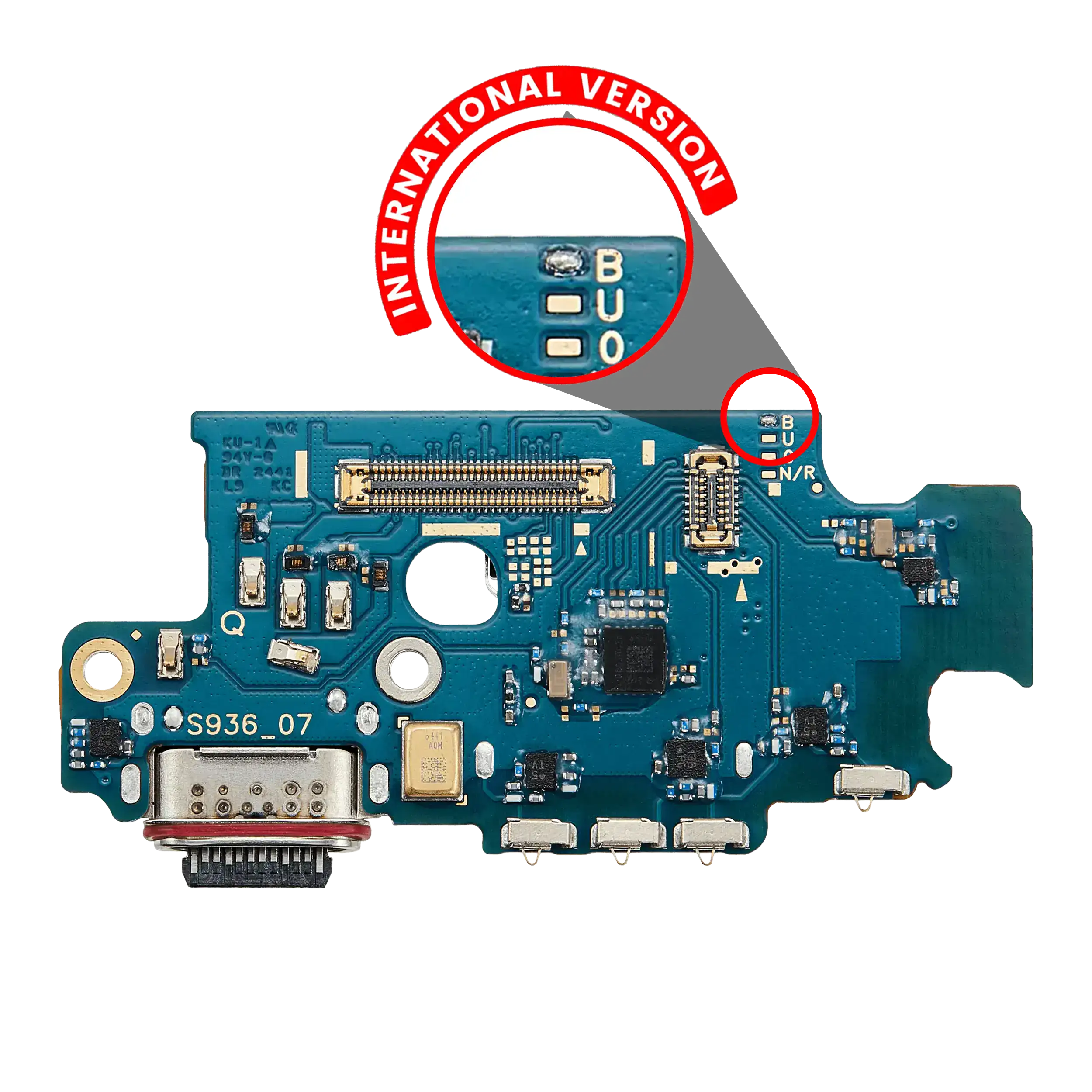 For Samsung Galaxy S25 Plus 5G (S936B) Charging Port With Sim Card Reader (International Version)