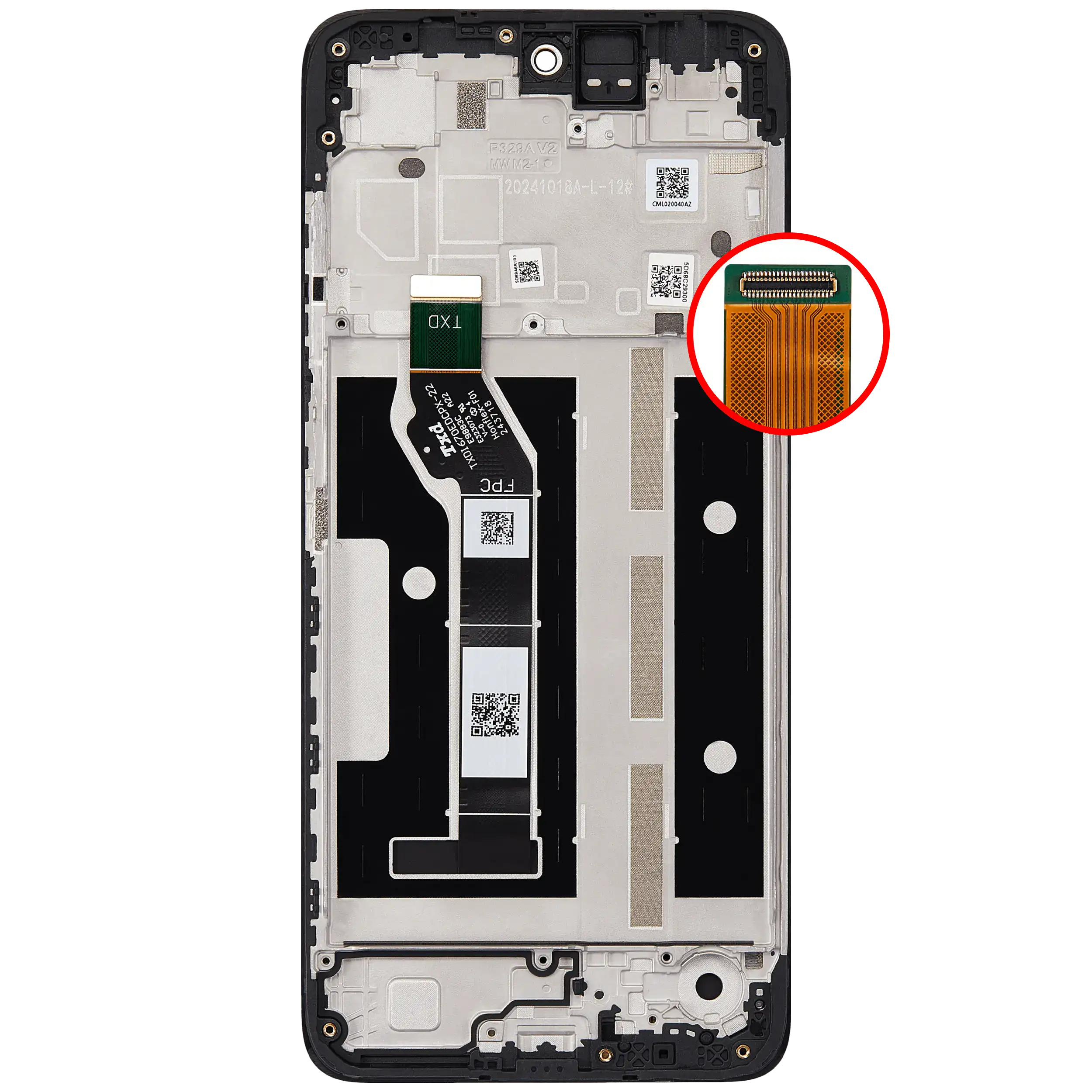 For Moto G05 (XT-2523 / 2025) LCD Screen Replacement With Frame (Premium) (All Colors)