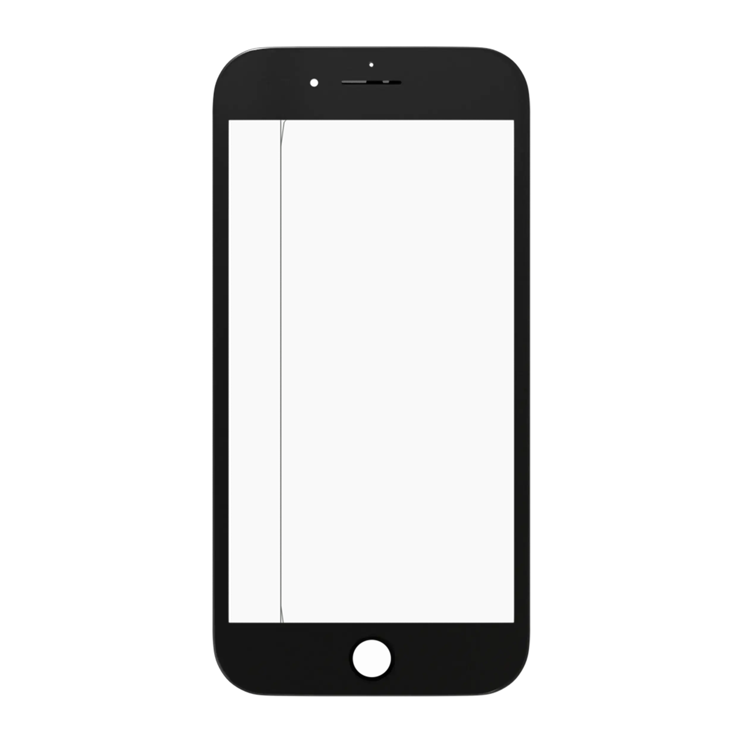 For iPhone 7 Plus Front Glass Replacement / Digitizer Touch With Glass + OCA Pre-Installed + Frame (Black)