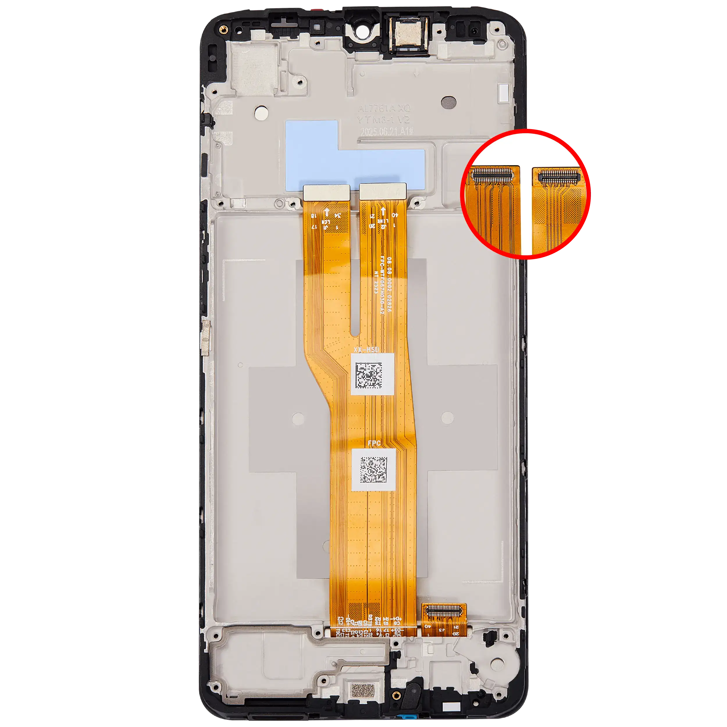 For Samsung Galaxy A07 4G (A075 / 2025) LCD Screen Replacement With Frame (All Colors)
