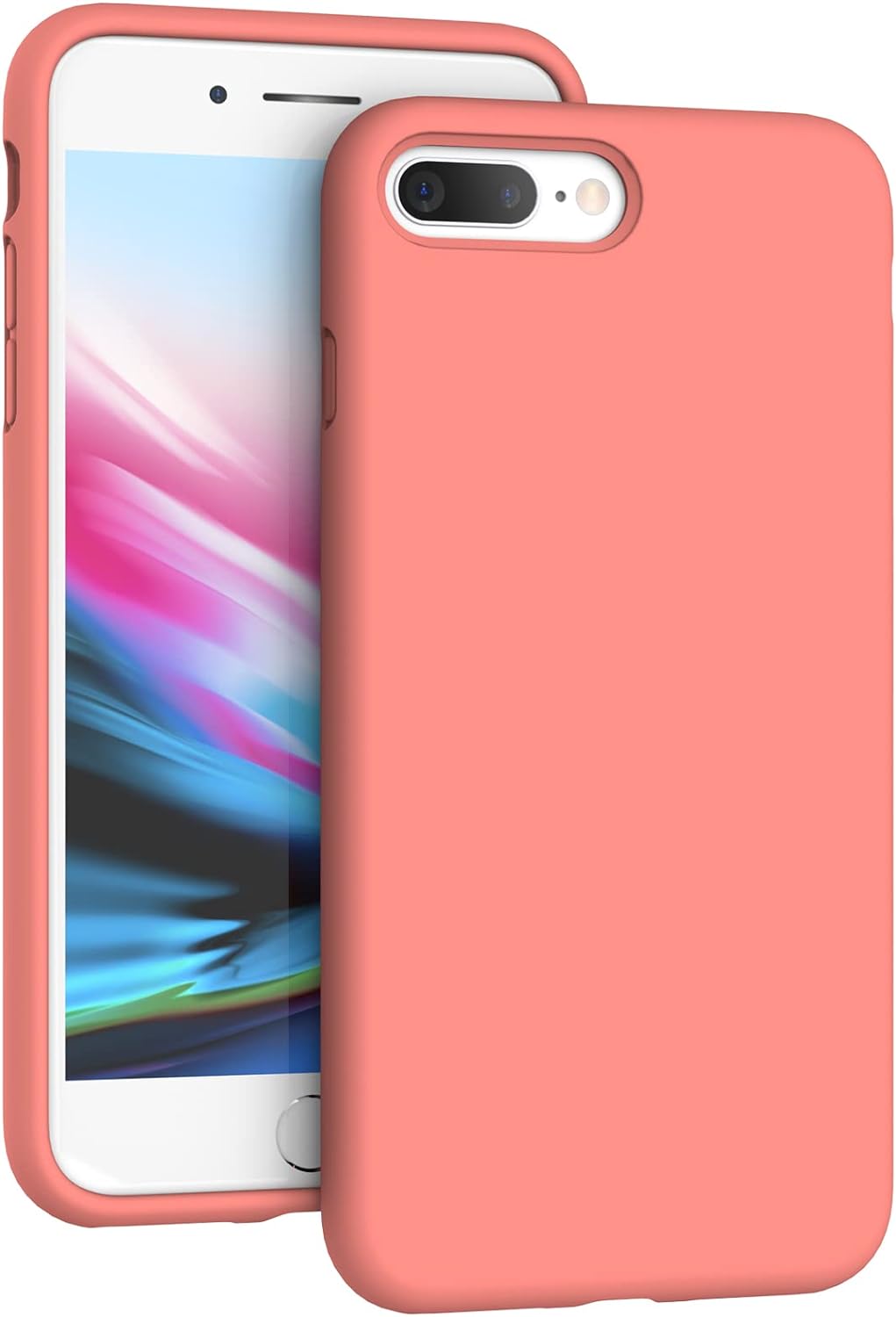 For iPhone 8 Plus to 6 Silicone Case (All Color)