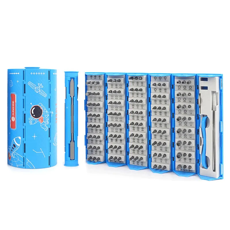 SUNSHINE SS-5120 128 in 1 Precision Screwdriver Set 120Pcs S2 Alloy Steel Bits Phone Opening Tools