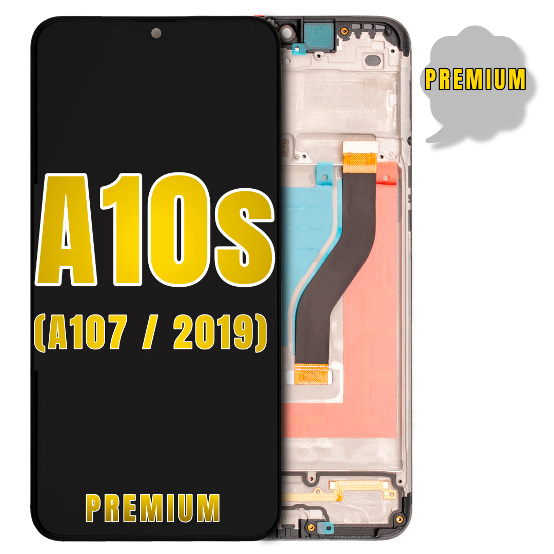 For Samsung Galaxy A10S (A107 / 2019) LCD Screen Replacement With Frame (Premium) (All Colors)