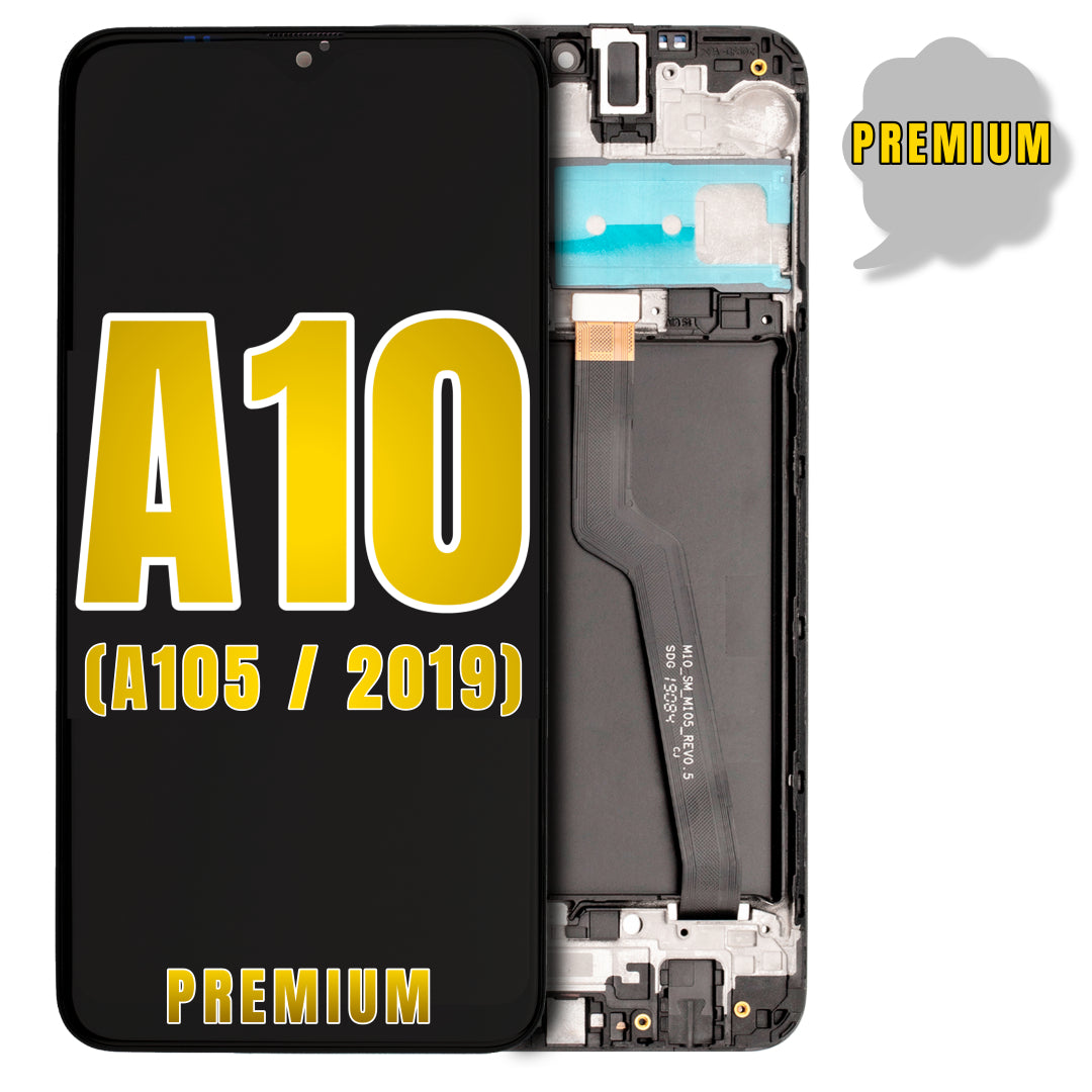 For Samsung Galaxy A10 (A105 / 2019) LCD Screen Replacement With Frame / US Version (Premium / Refurbished) (All Colors)