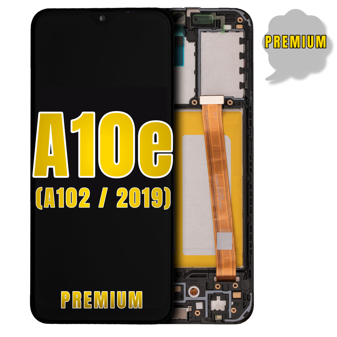 For Samsung Galaxy A10E (A102 / 2019) LCD Screen Replacement With Frame (Premium) (All Colors)
