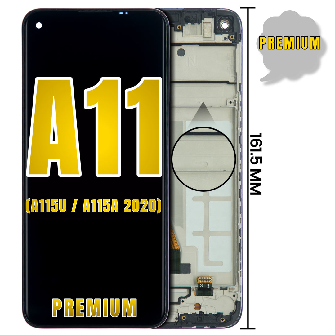 For Samsung Galaxy A11 (A115U / A115A 2020) LCD Screen Replacement With Frame (US Version)