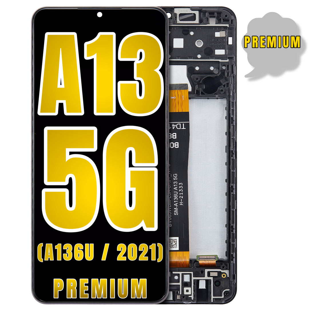 For Samsung Galaxy A13 5G (A136U / 2021) LCD Screen Replacement With Frame (Premium) (All Colors)