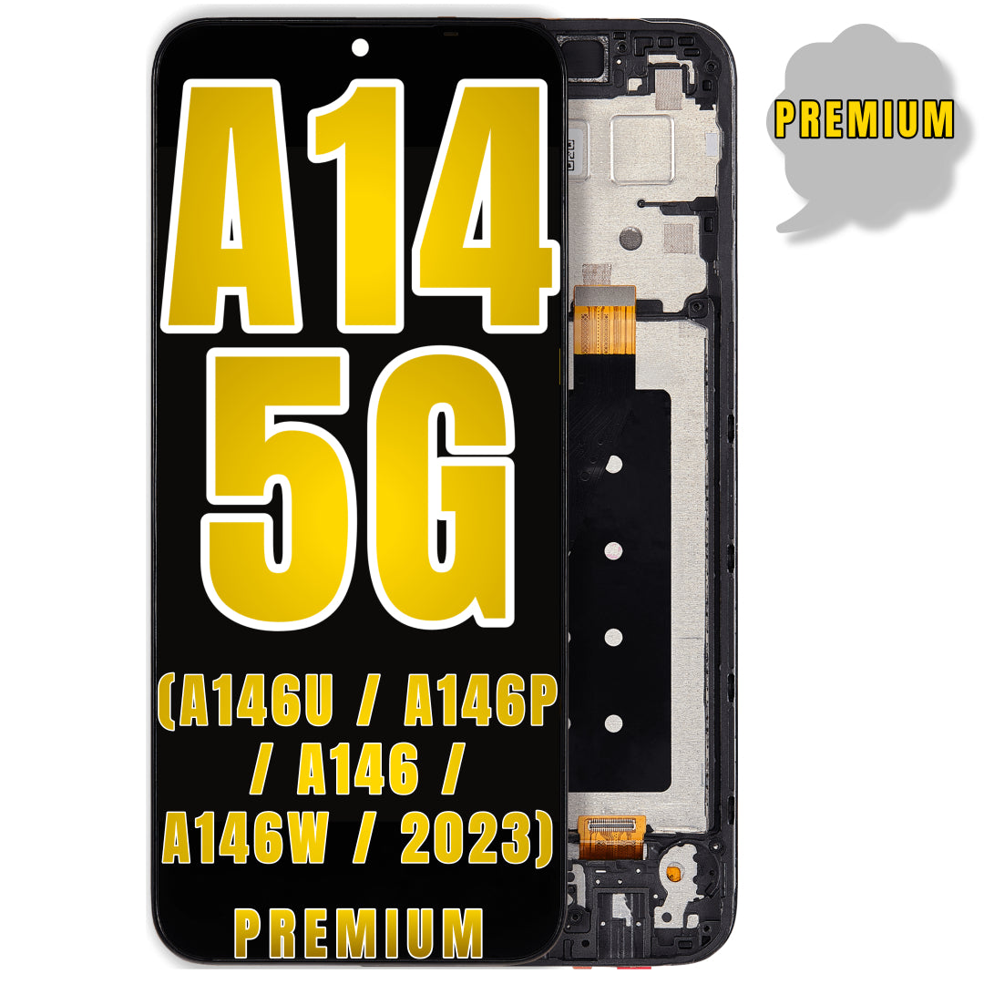 For Samsung Galaxy A14 5G (A146U / A146P / A146V / A146W / 2023) LCD Screen Replacement With Frame (Premium) (All Colors)