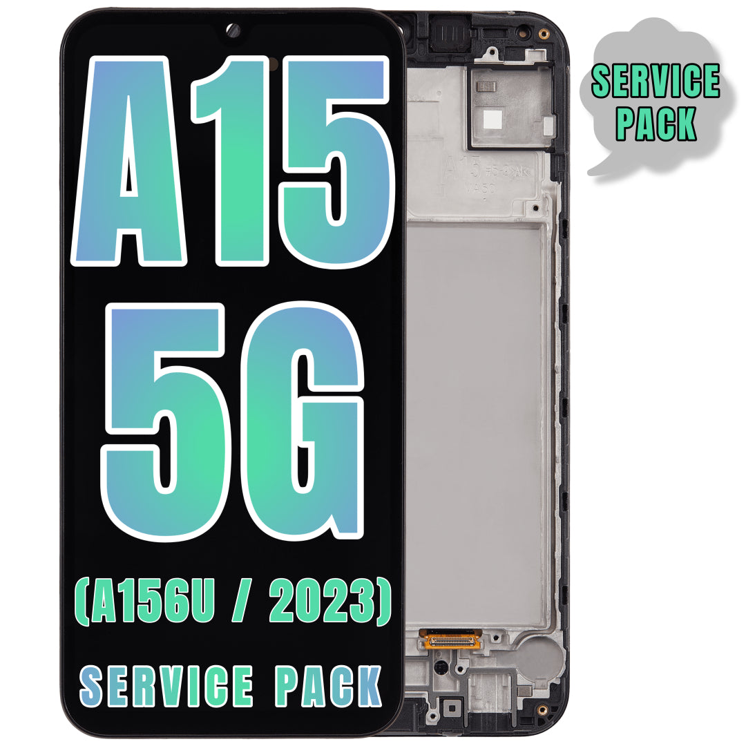 For Samsung Galaxy A15 4G (A155 / 2023) / A15 5G (A156U / 2023) OLED Screen Replacement With Frame (Service Pack) (All Colors)