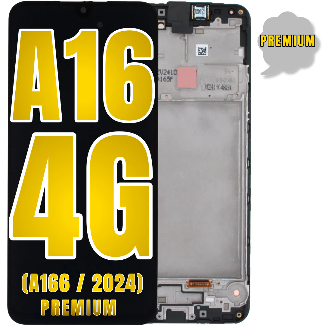 For Samsung Galaxy A16 4G (A165 / 2024) OLED Screen Replacement With Frame (Premium) (All Colors)