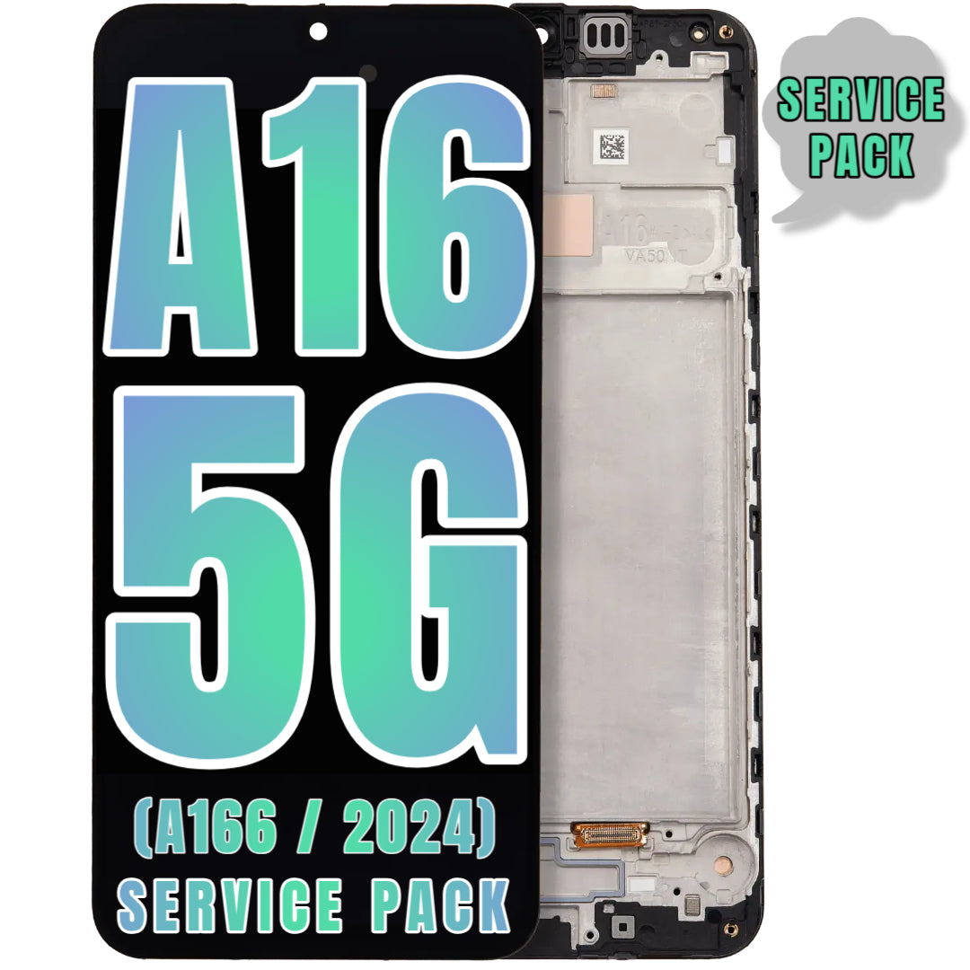 For Samsung Galaxy A16 5G (A166 / 2024) OLED Screen Replacement With Frame (Service Pack) (All Colors)