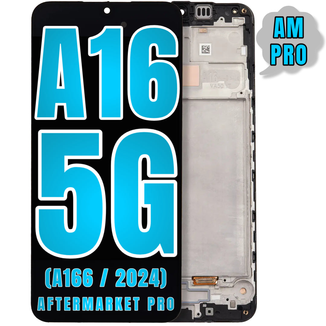 For Samsung Galaxy A16 5G (A166 / 2024) LCD Screen Replacement With Frame (Aftermarket Pro) (All Colors)