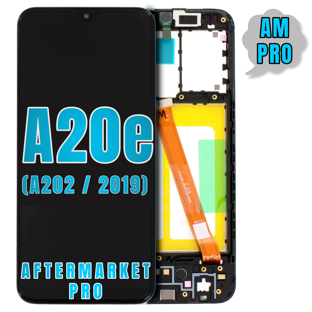For Samsung Galaxy A20E (A202 / 2019) LCD Screen Replacement With Frame (Aftermarket Pro) (All Colors)
