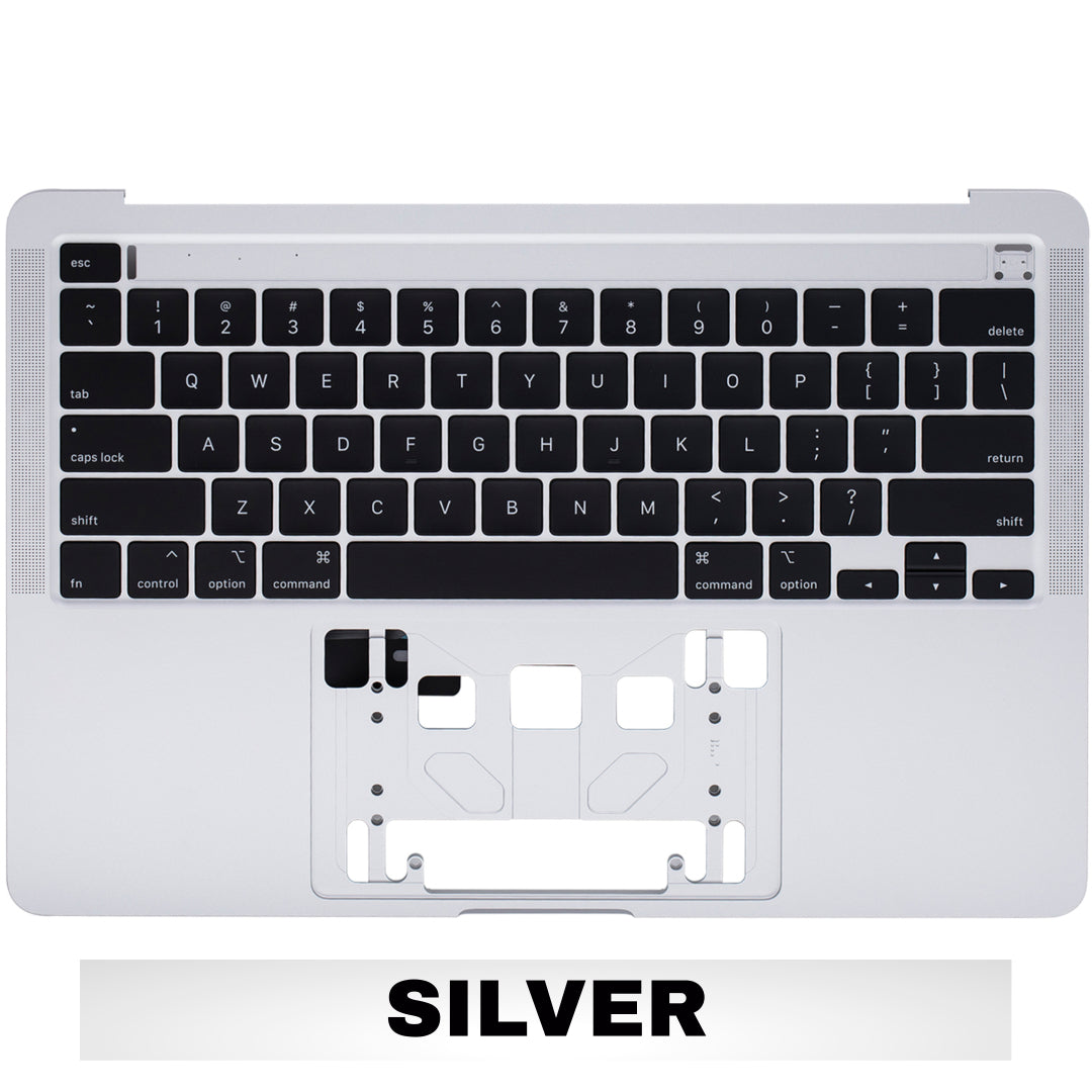 For MacBook Pro 13" (A2289 / Early 2020) Top Case With Keyboard Replacement Without Touch Bar / US Version (Silver)