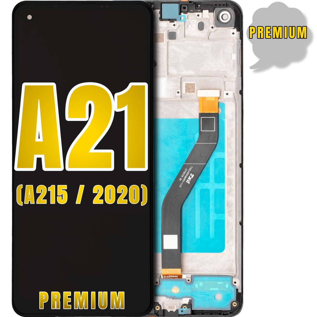 For Samsung Galaxy A21 (A215 / 2020) LCD Screen Replacement With Frame (Premium) (All Colors)