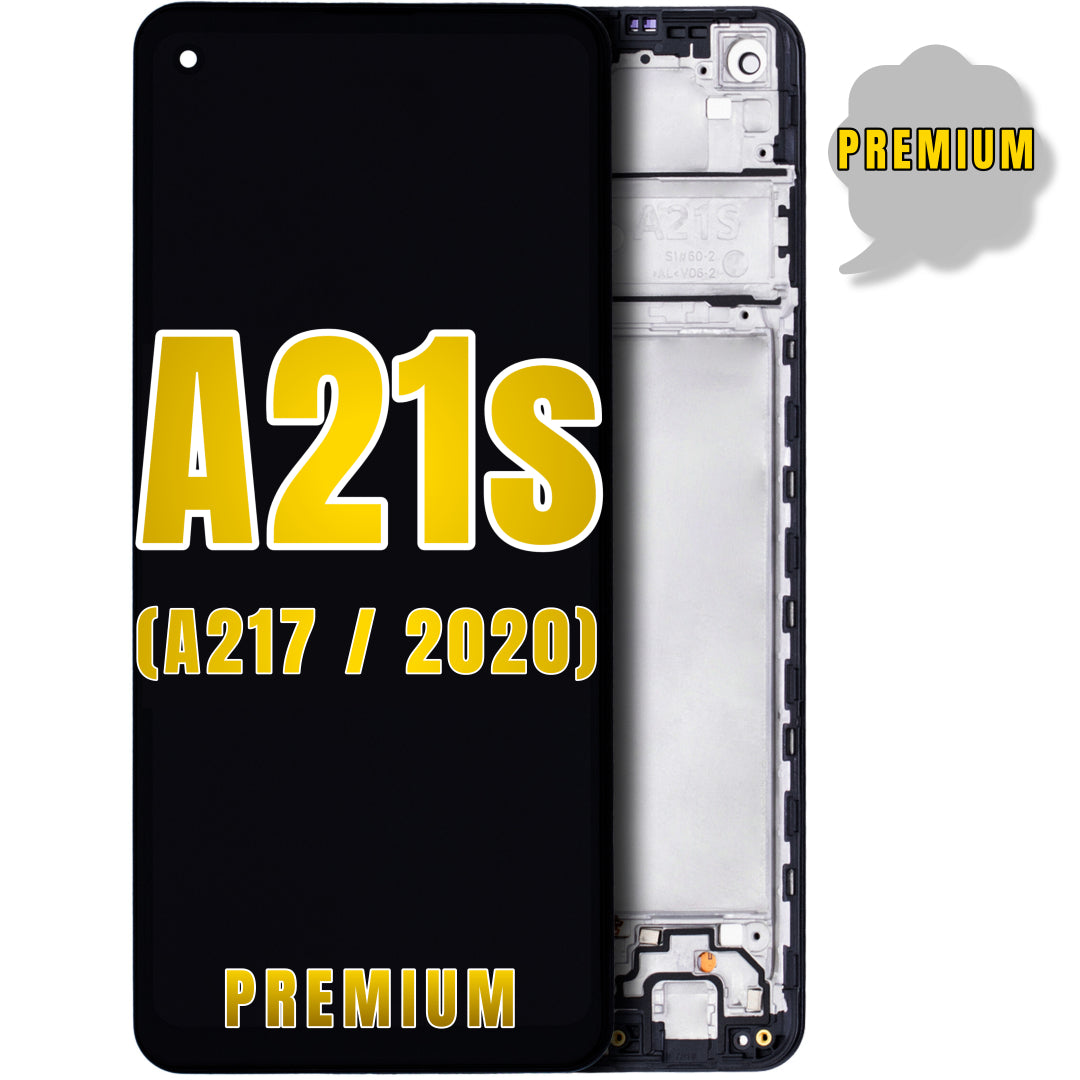 For Samsung Galaxy A21s (A217 / 2020) LCD Screen Replacement With Frame (Premium) (All Colors)