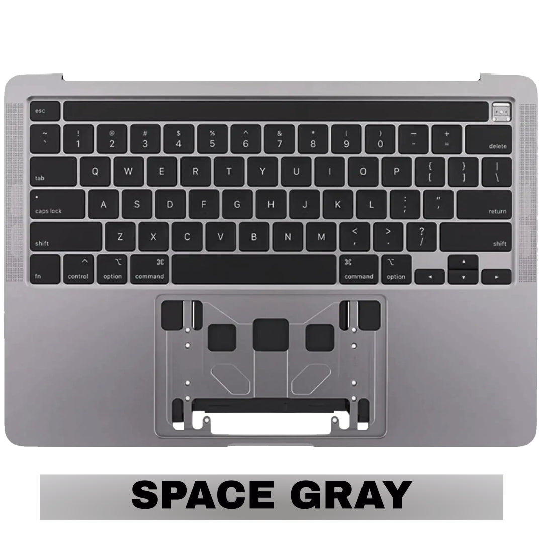 For MacBook Pro 13" (A2289 / Early 2020) Top Case With Keyboard Replacement With Touch Bar / US Version (Space Gray)