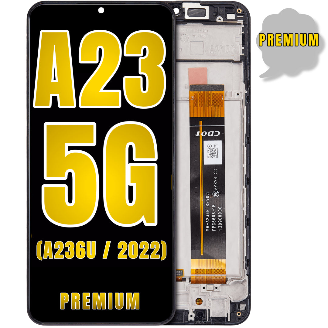 For Samsung Galaxy A23 5G (A236V / 2022) LCD Screen Replacement With Frame / Only For Verizon 5G UW Model (Premium) (All Colors)