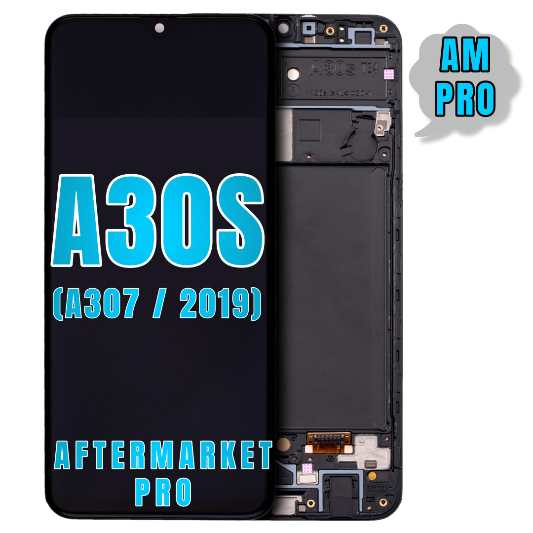 For Samsung Galaxy A30S (A307 / 2019) LCD Screen Replacement With Frame (Aftermarket Pro) (All Colors)
