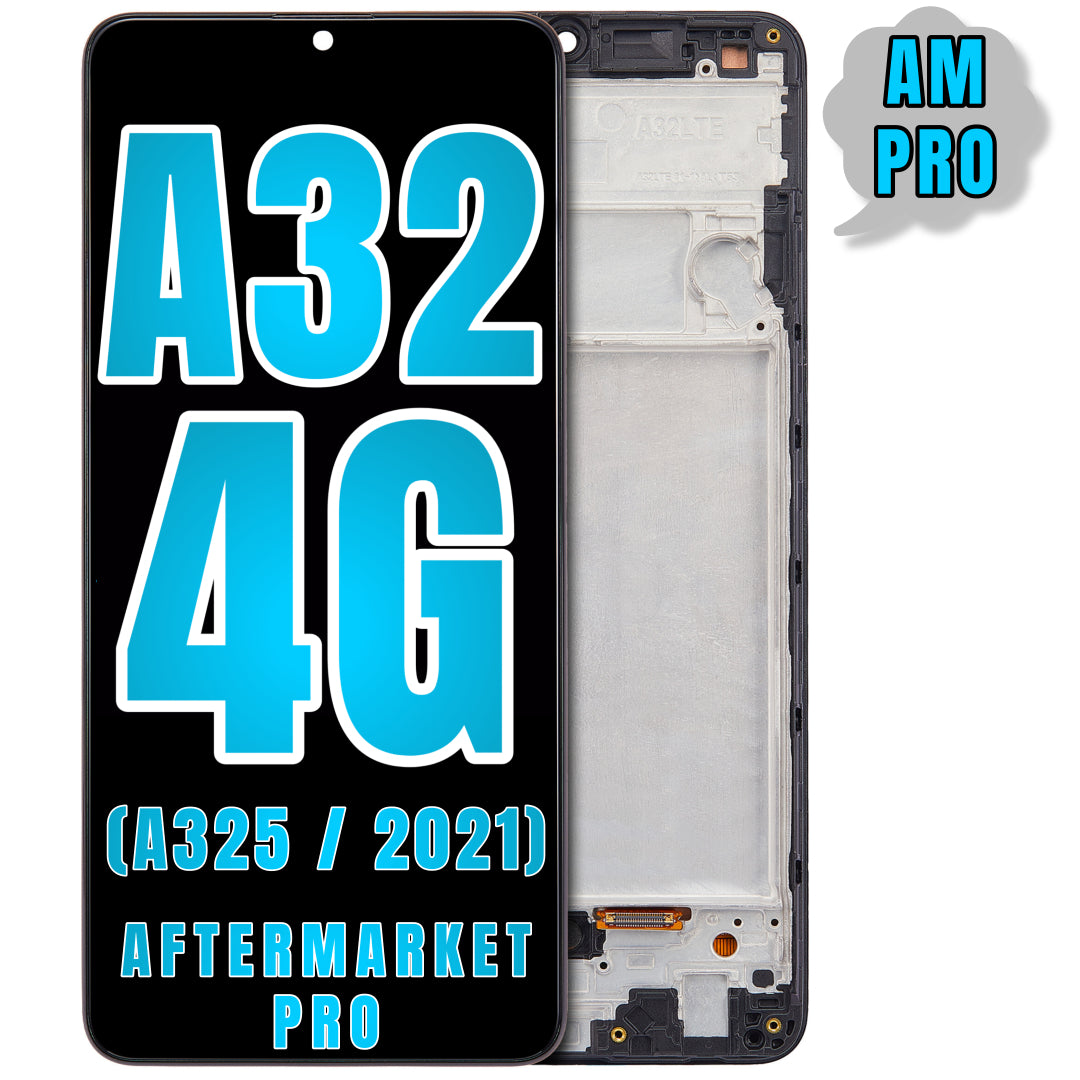 For Samsung Galaxy A32 4G (A325 / 2021) LCD Screen Replacement With Frame (Aftermarket Pro) (All Colors)