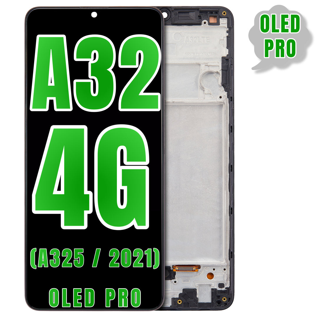 For Samsung Galaxy A32 4G (A325 / 2021) OLED Screen Replacement With Frame (Oled Pro) (All Colors)