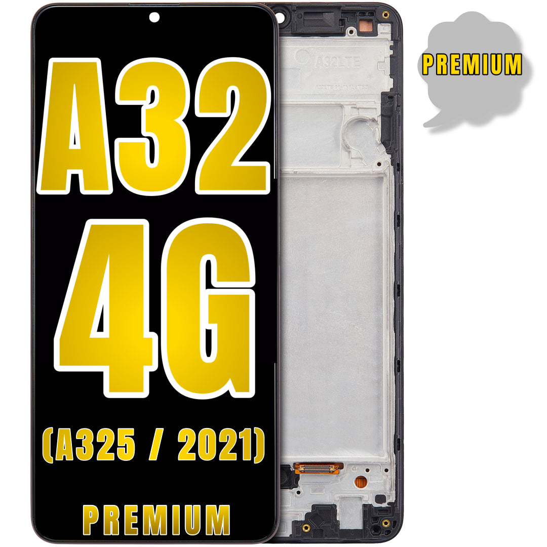 For Samsung Galaxy A32 4G (A325 / 2021) LCD Screen Replacement With Frame (Premium) (All Colors)