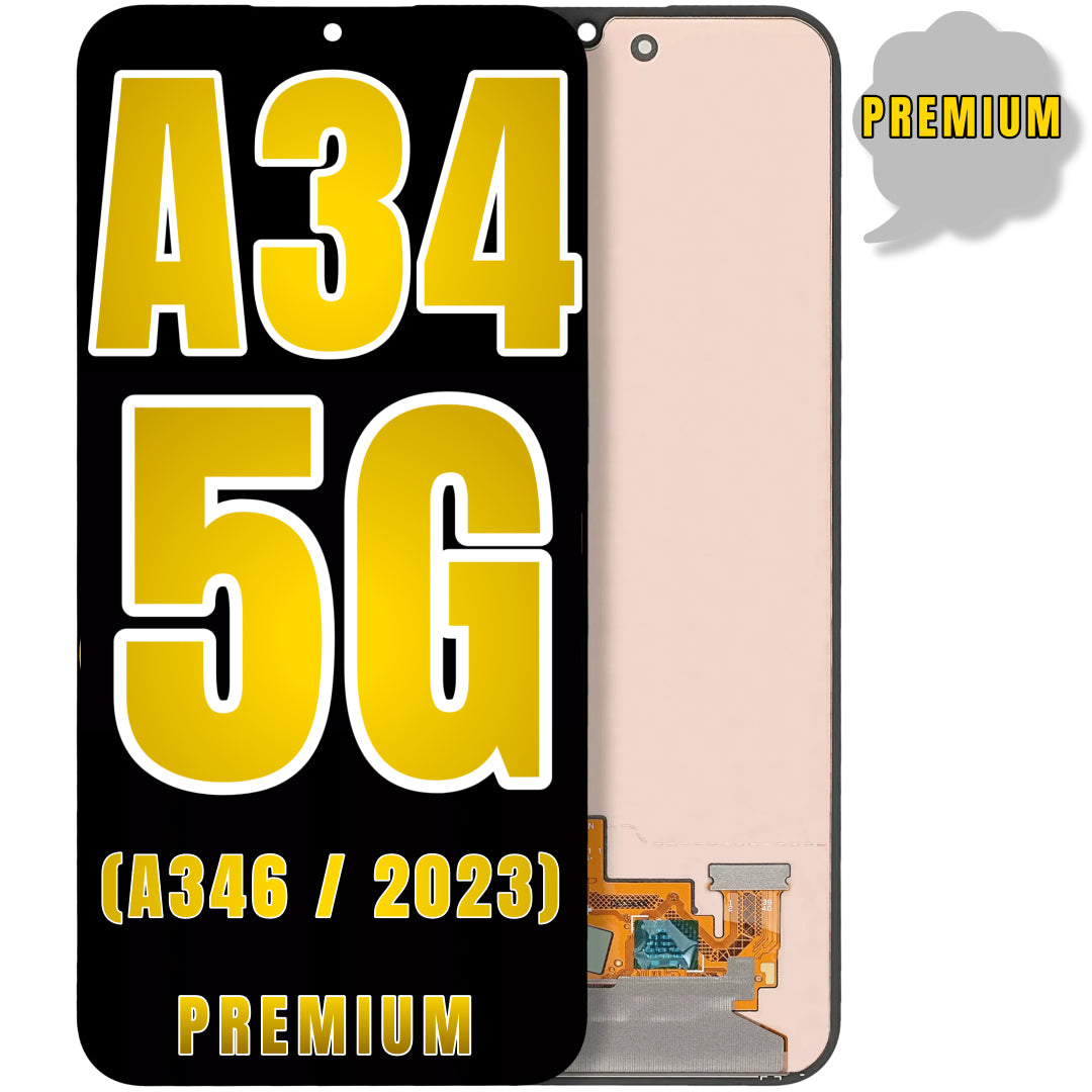 For Samsung Galaxy A34 5G (A346 / 2023) OLED Screen Replacement Without Frame (Premium) (All Colors)