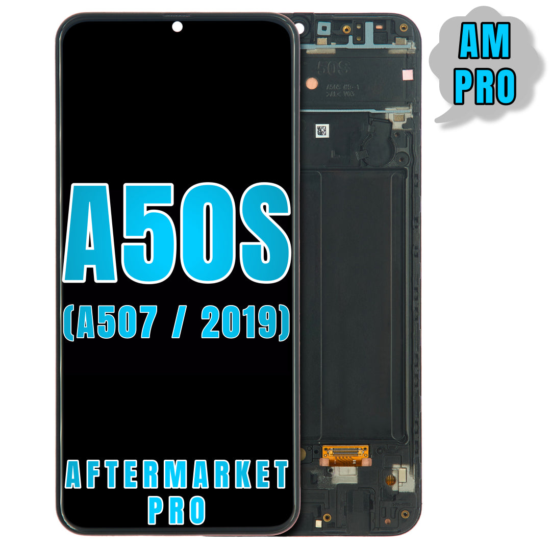 For Samsung Galaxy A50S (A507 / 2019) LCD Screen Replacement With Frame (Aftermarket Pro) (All Colors)