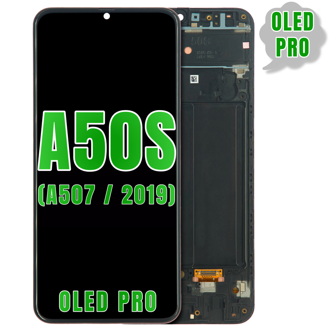For Samsung Galaxy A50S (A507 / 2019) LCD Screen Replacement With Frame (Oled Pro) (All Colors)