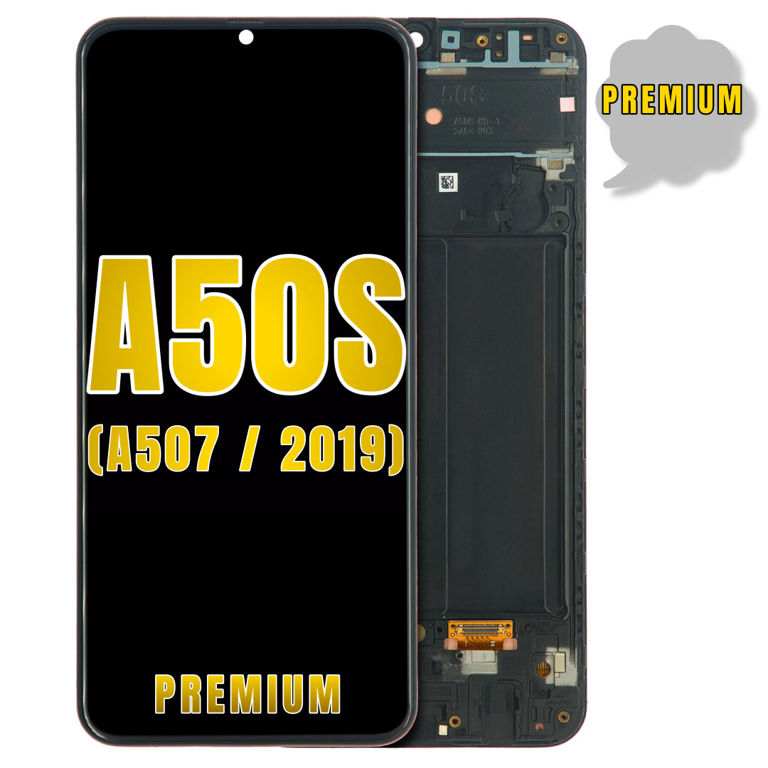 For Samsung Galaxy A50S (A507 / 2019) LCD Screen Replacement With Frame (Premium) (All Colors)
