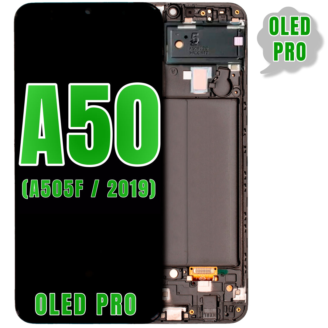 For Samsung Galaxy A50 (A505F / 2019) OLED Screen Replacement With Frame (Oled Pro) (International Version) (All Colors)